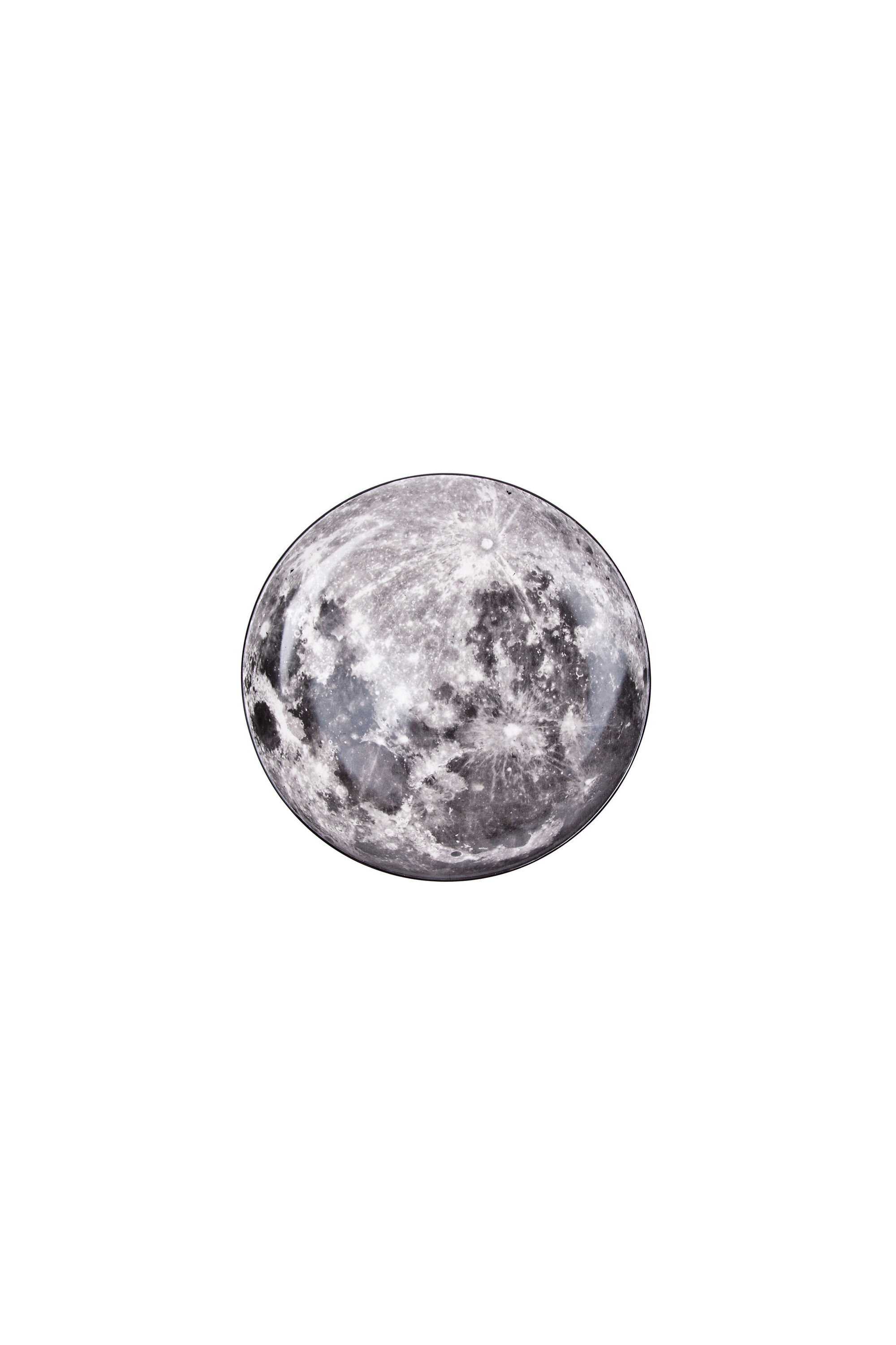 Diesel - 10829 COSMIC DINER, Unisex's Porcelain dinner plate "moon" in Grey - 1