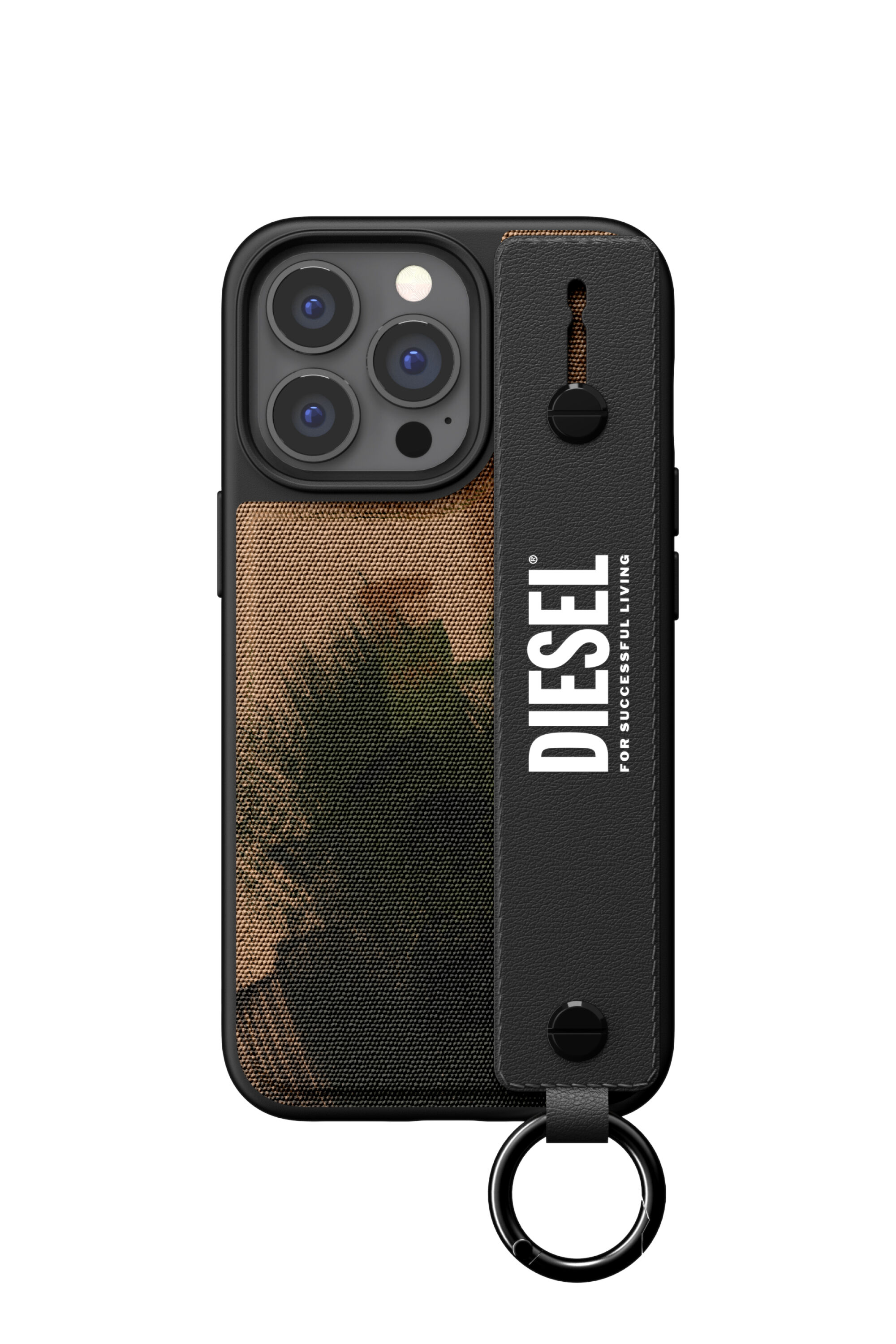 Diesel - 47180 HANDSTRAP CASE, Funda con correa de mano por iPhone 13/13 Pro Unisex in Verde - 2