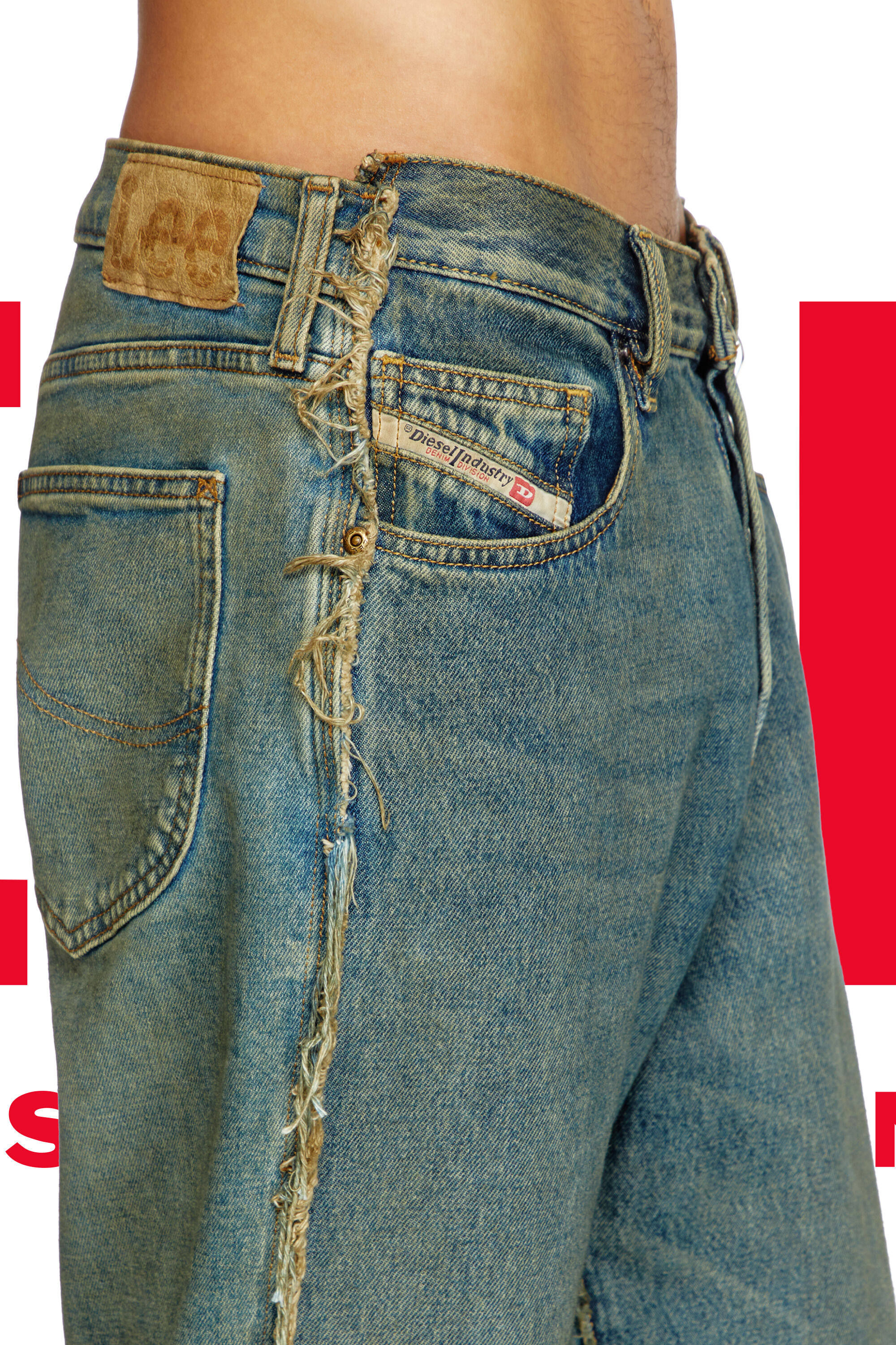 Diesel - Regular Jeans Dieseloves 03 09M98 Hombre, Azul Oscuro - 2