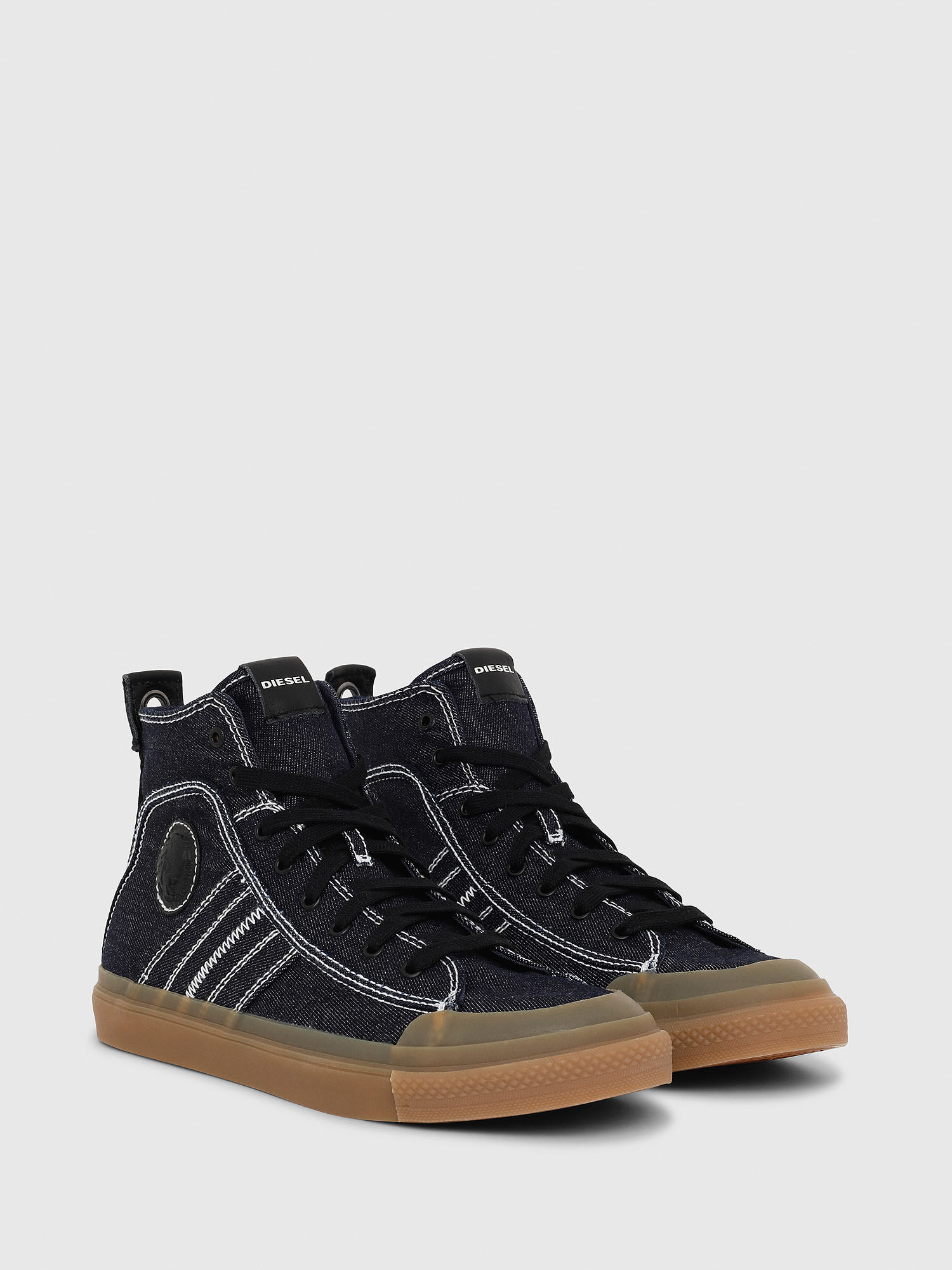 S ASTICO MID LACE Men Mid top sneakers in bicolour canvas Diesel