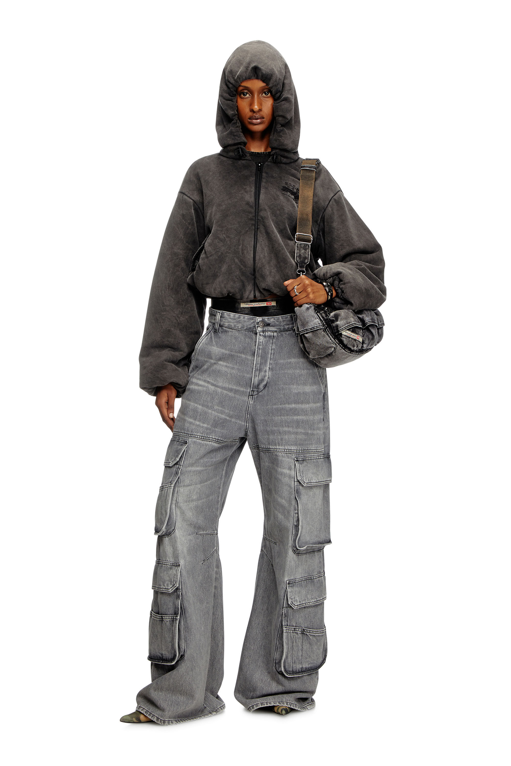 Women's Relaxed Jeans | Light Grey | Diesel 1996 D-Sire