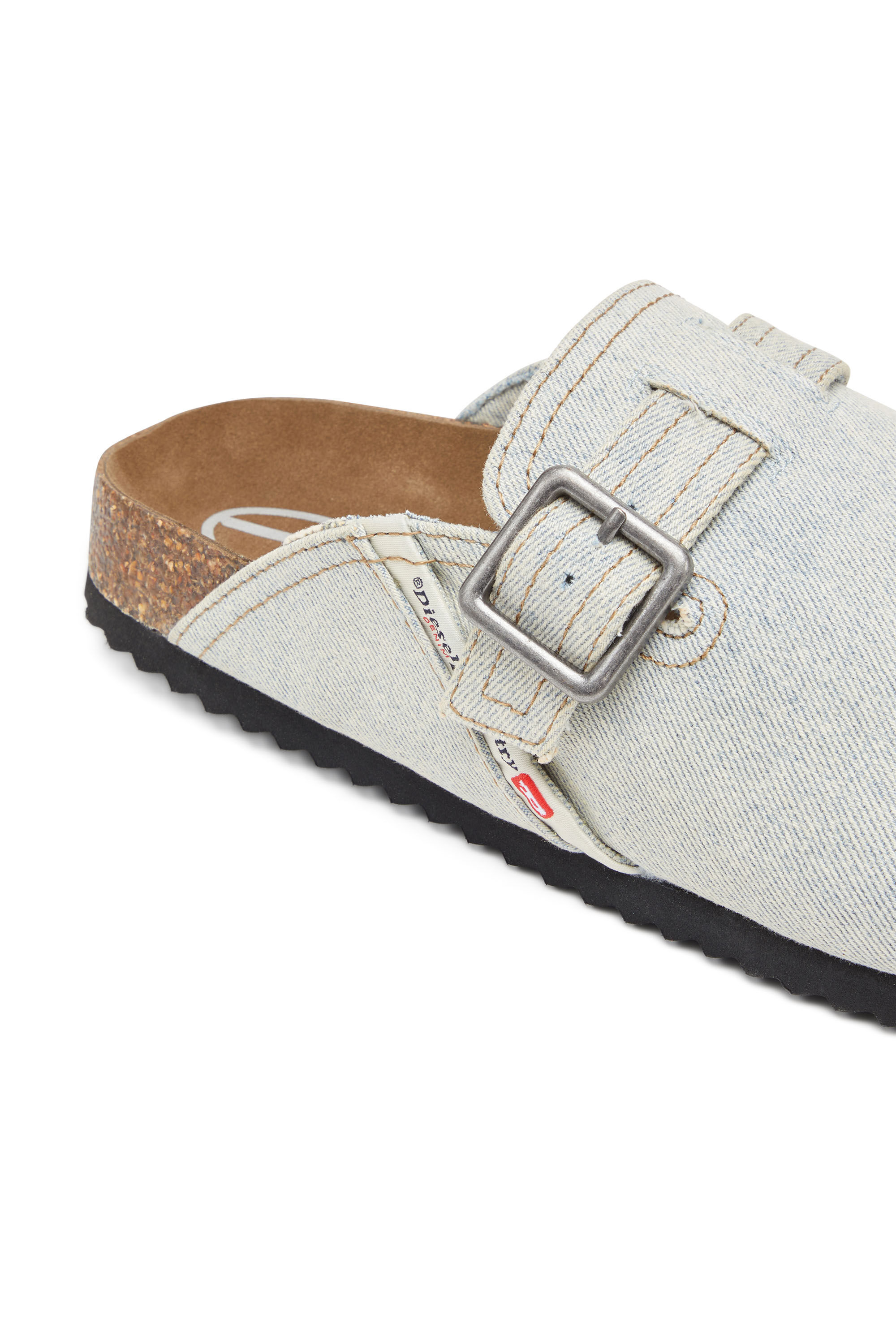 Men's D-Woodstock-Mules in faded denim | Blue | Diesel