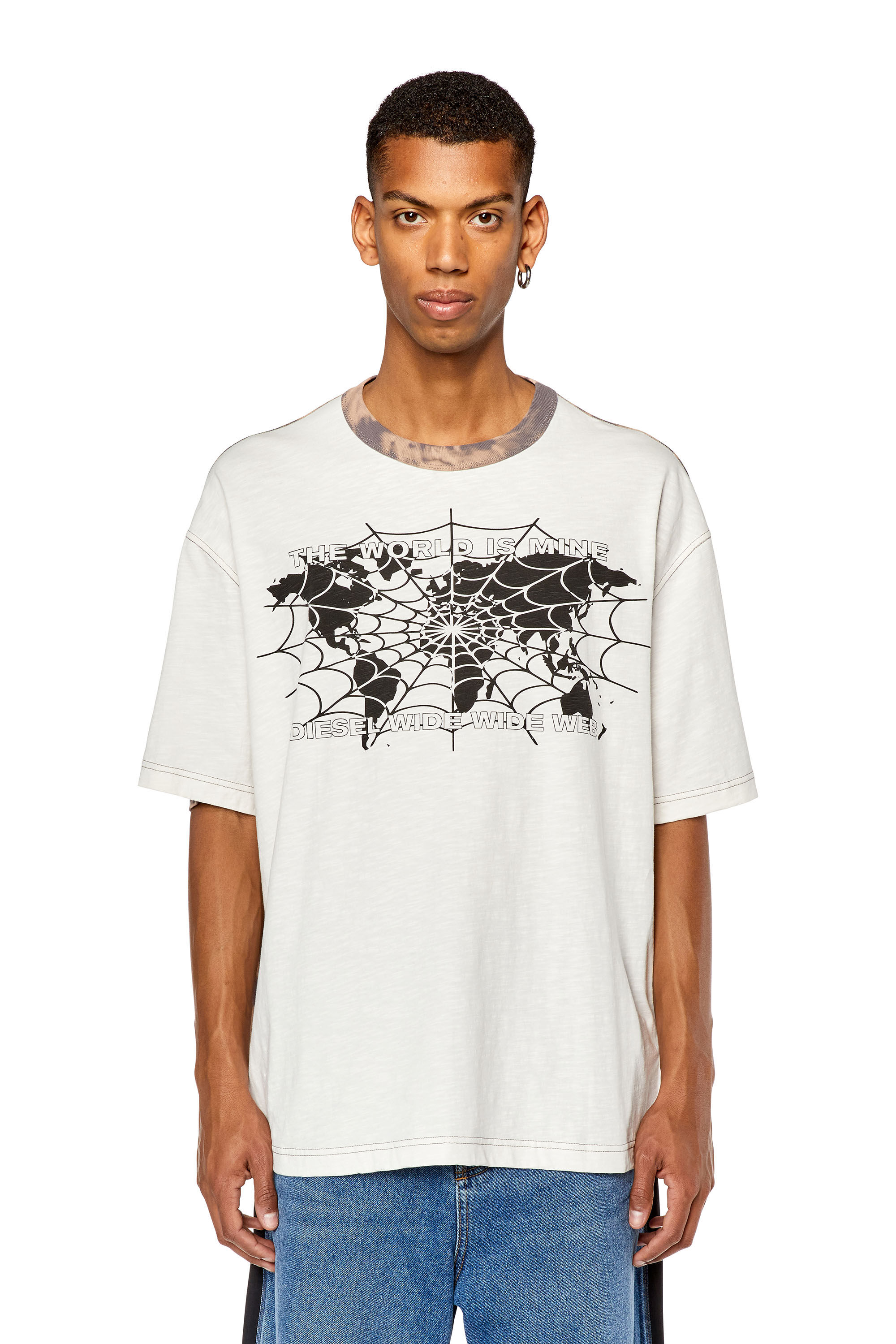 Men's T-shirt with marbled back | T-WASHBICOL Diesel