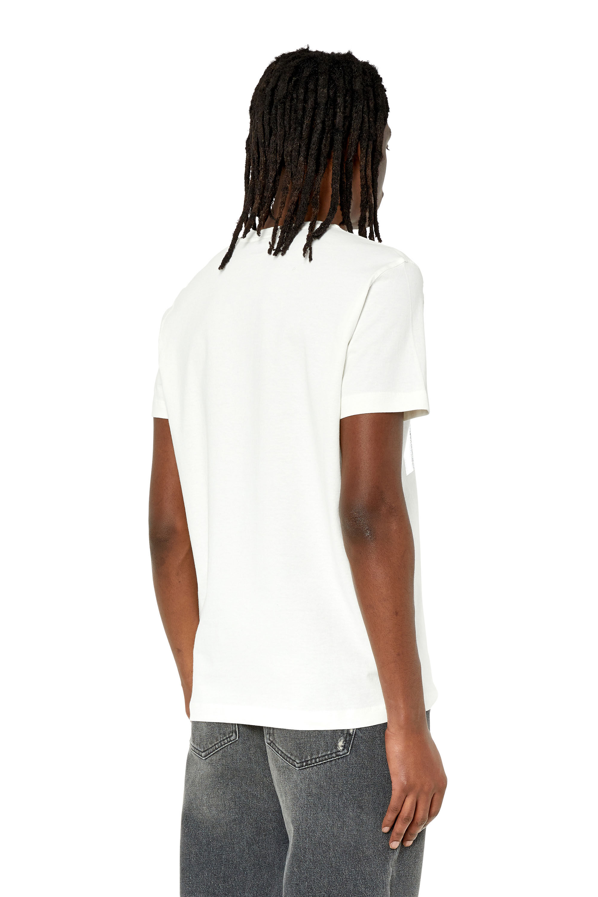 T-DIEGOR-G2 Man: T-shirt with metallic blurry-face print | Diesel