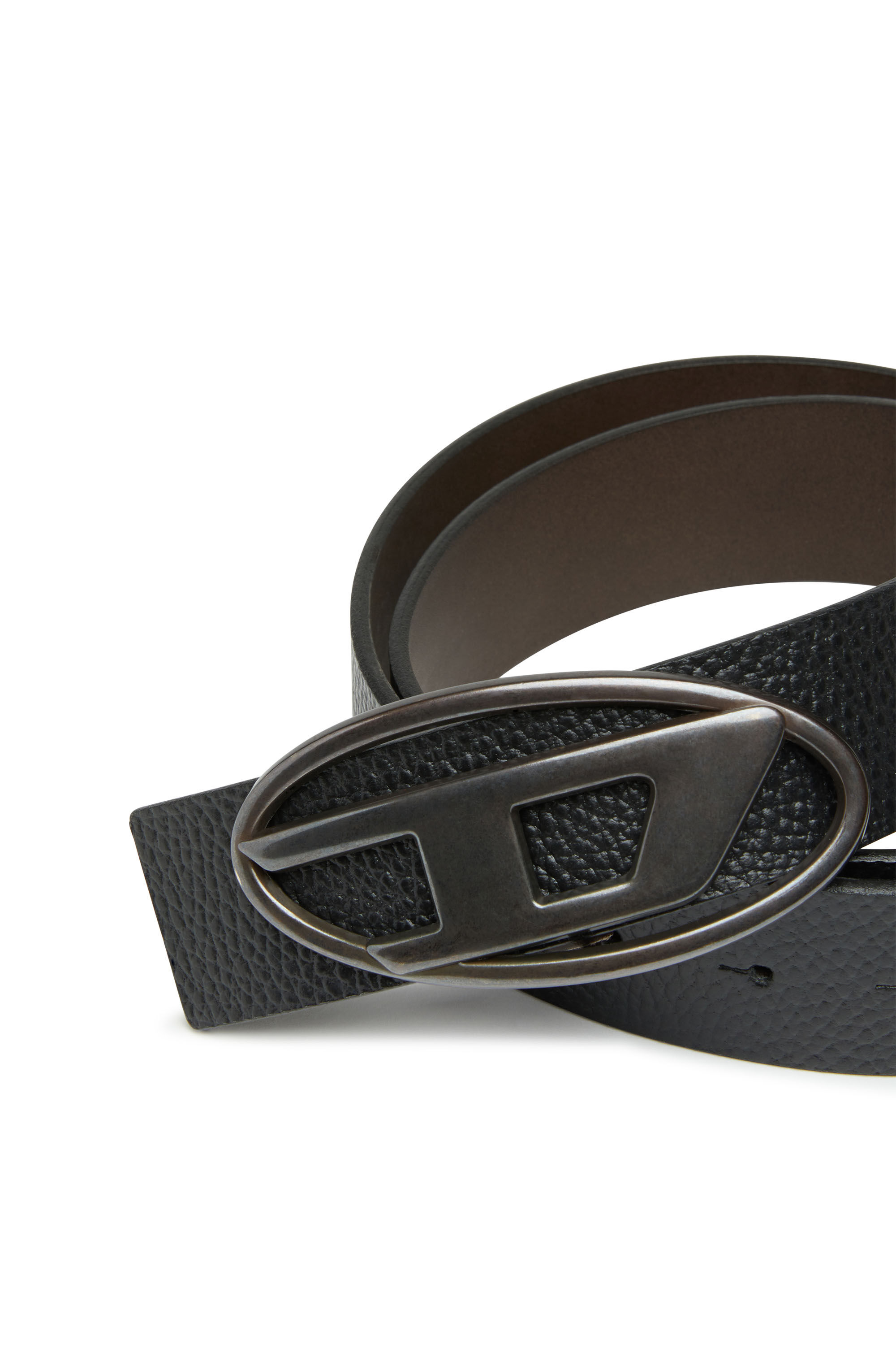 DIESEL B-1DR, Brown Men's Leather Belt