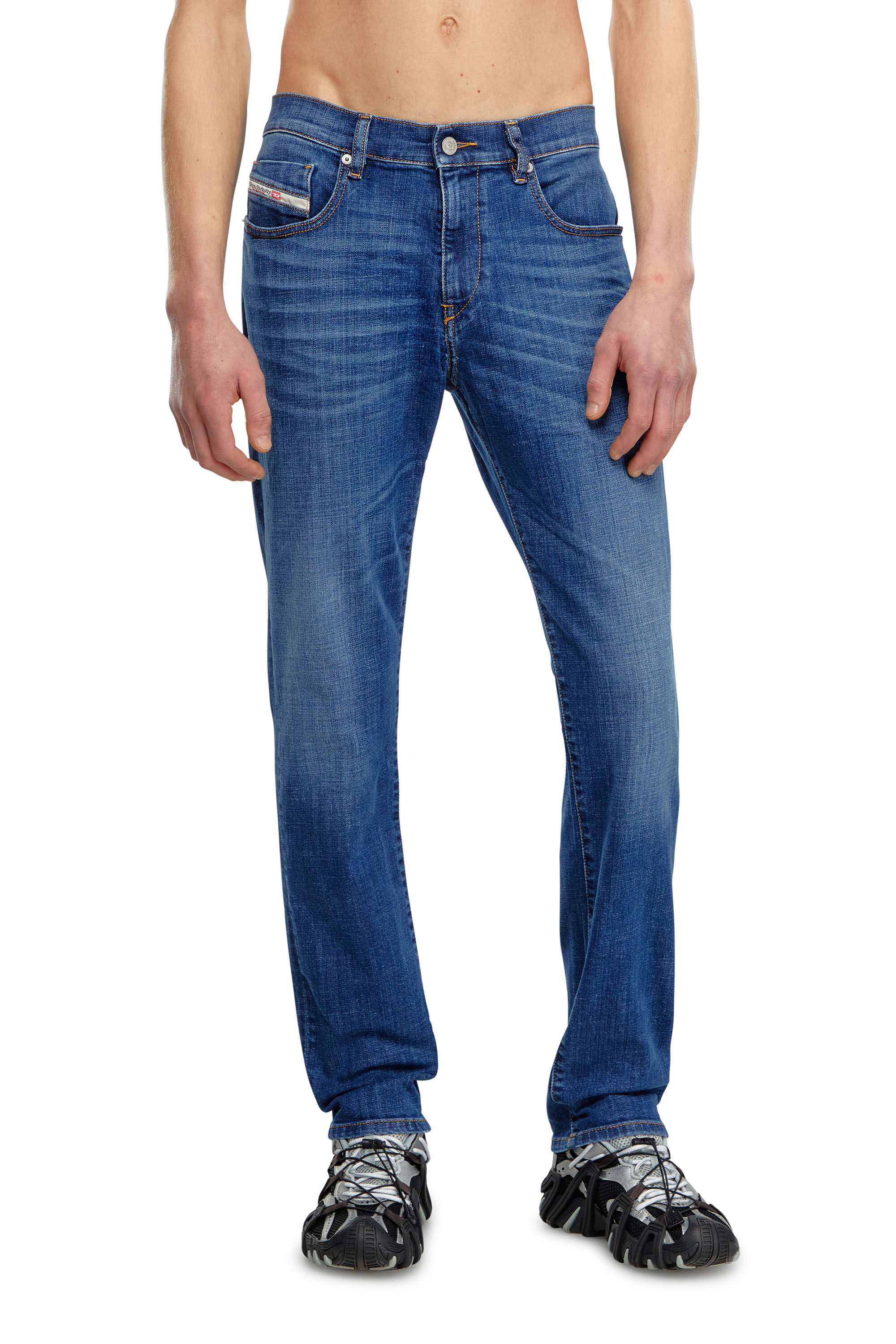 Diesel - Slim Jeans 2019 D-Strukt 09K04, Hombre Slim Jeans - 2019 D-Strukt in Azul marino - Image 3