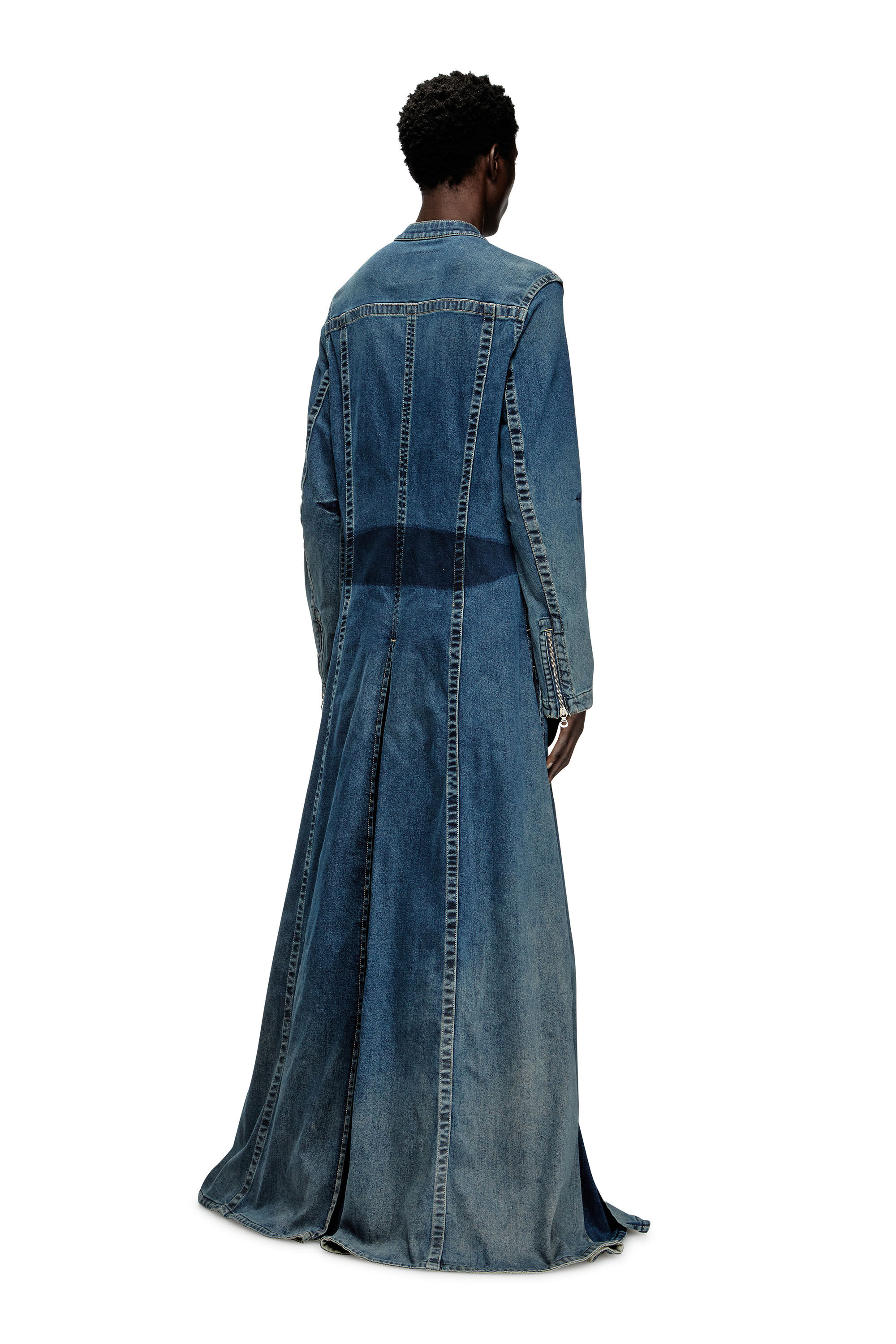 Diesel - D-JORGE-RE-FSG, Abrigo extremo en tejido Rehab Denim Hombre in Azul marino - 5