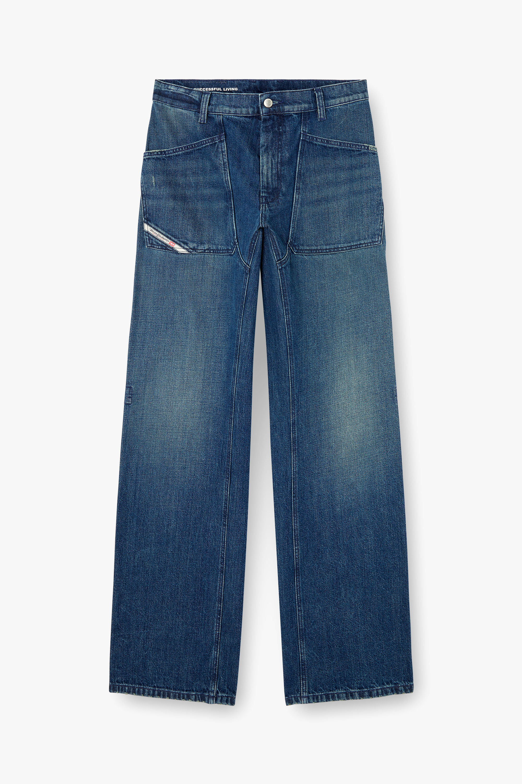 Diesel - Relaxed Jeans D-Zeta 0DBDS Hombre, Azul Oscuro - 2