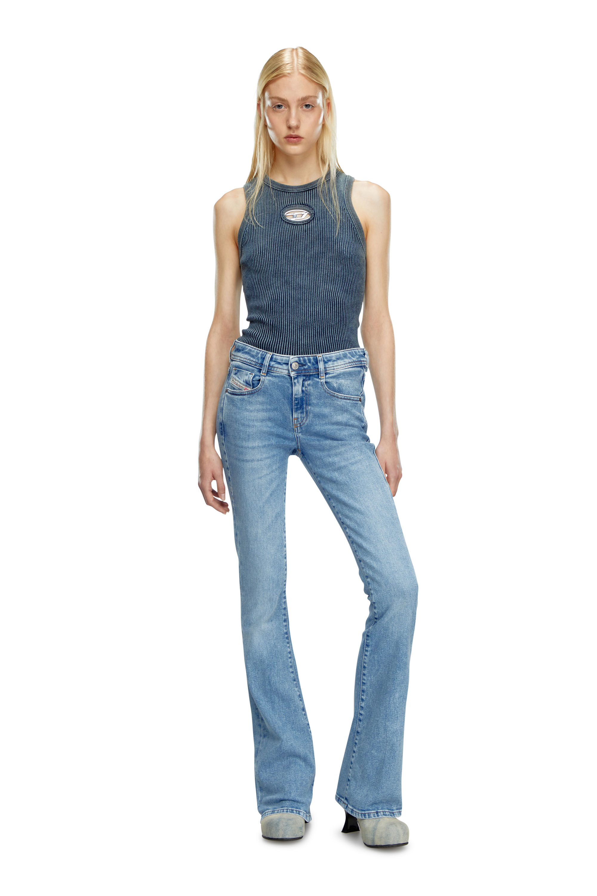 Diesel - Woman's Bootcut Jeans 1969 D-Ebbey 9B92L, Light Blue - 1