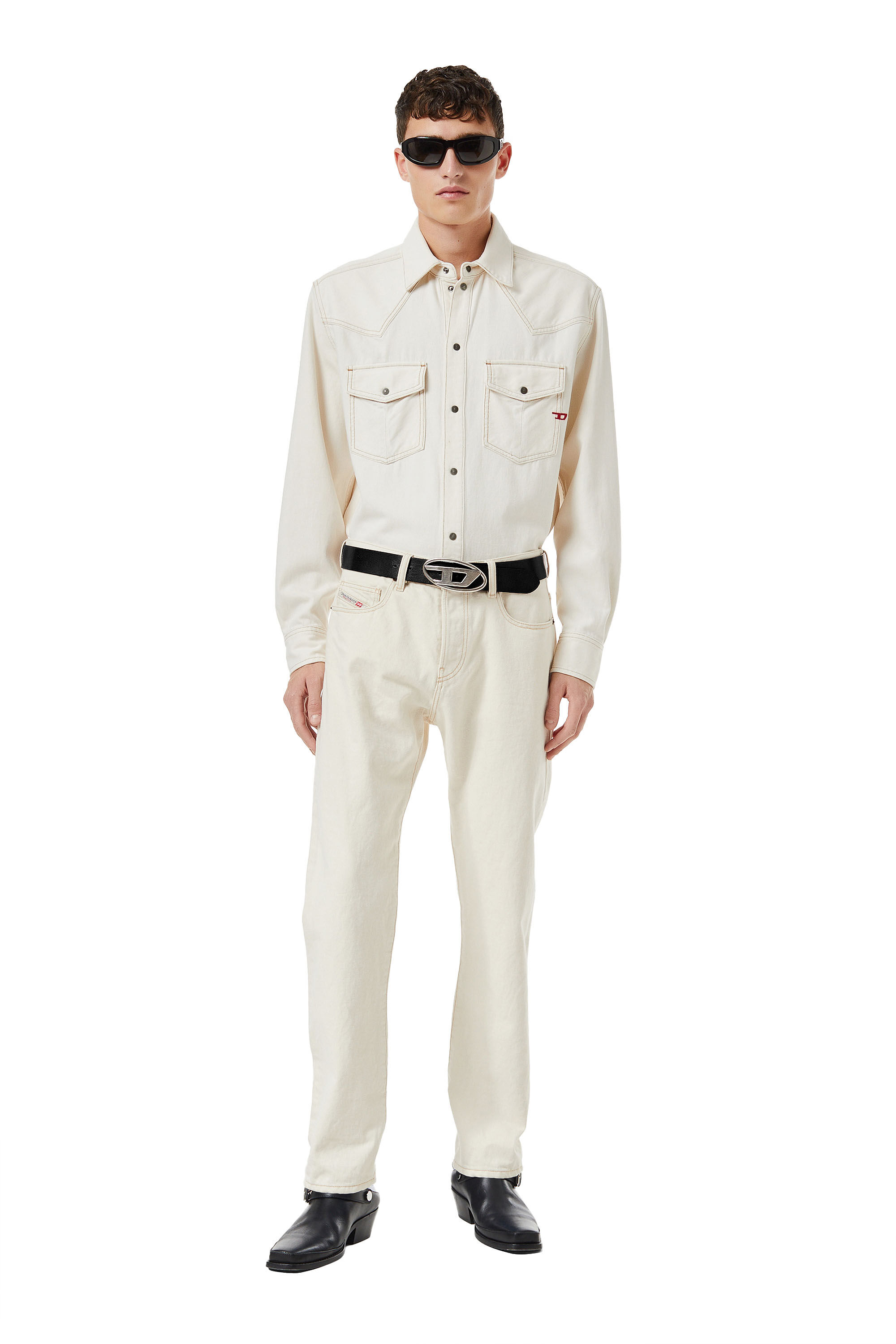 2020 D-Viker Straight Jeans | White | Diesel