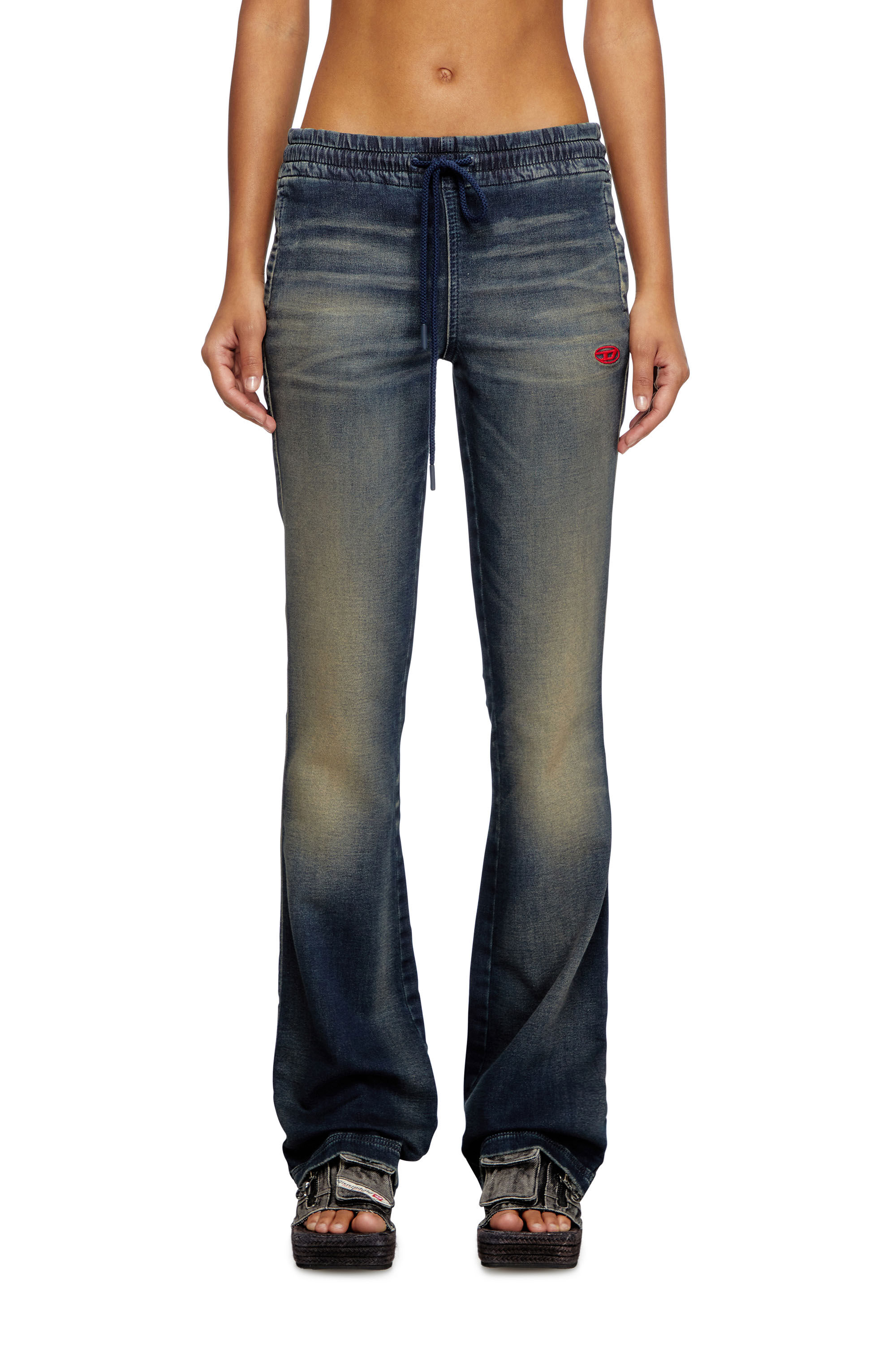 デニム・ジーパン DIESEL Woman Jeans Black A1729409J96 02 Men's Relaxed Jeans | Black/Dark grey | Diesel 2080 D-Reel