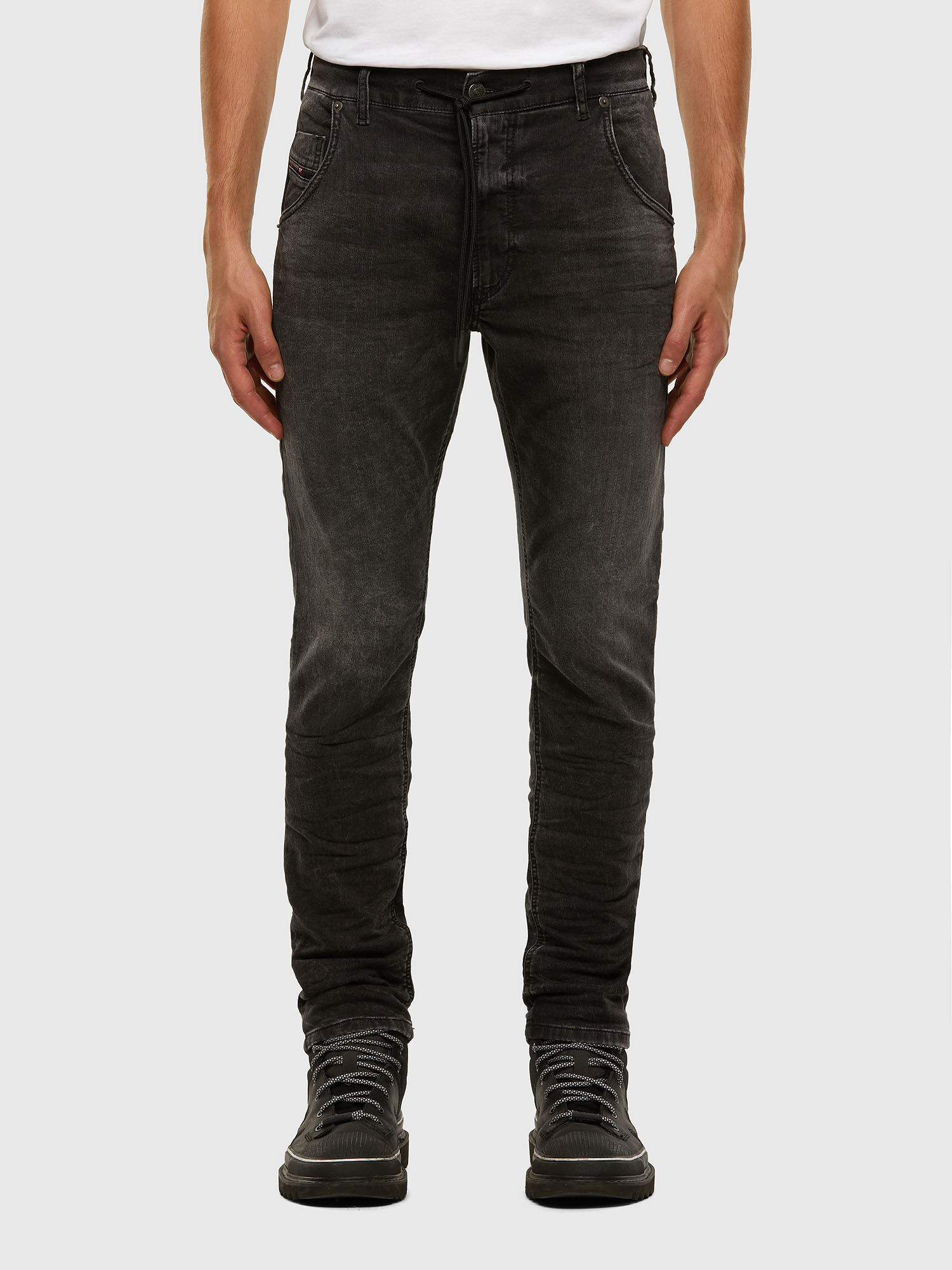 Krooley JoggJeans 009FZ Man: Tapered Black/Dark grey Jeans | Diesel