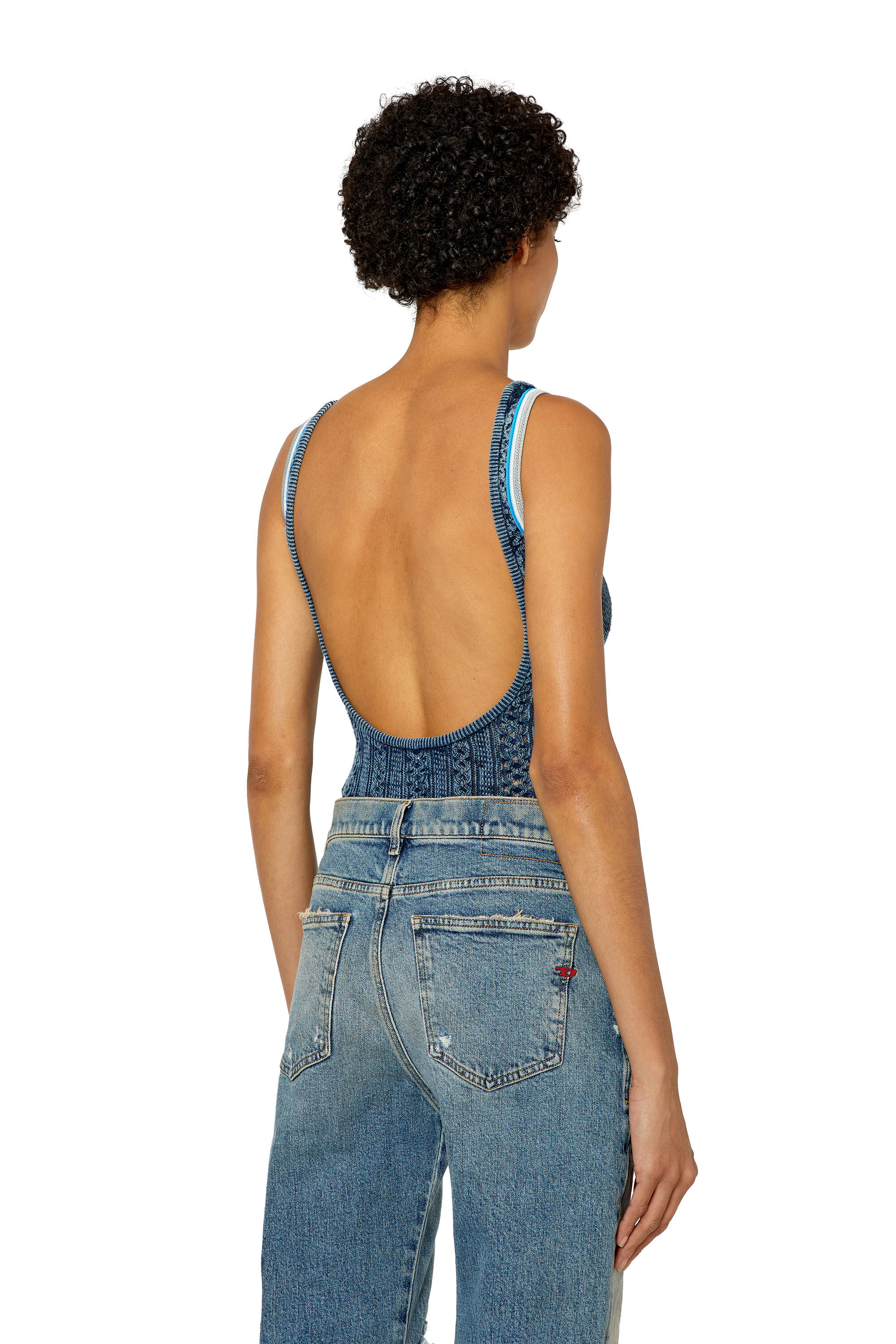 M-ILAGROS Woman: Pointelle bodysuit with oval D cutout | Diesel