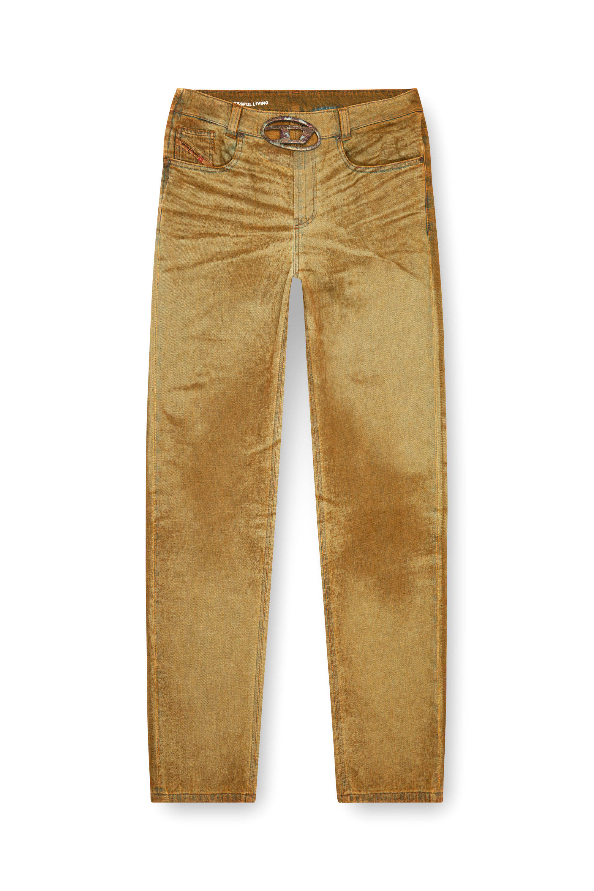 Diesel - Regular Jeans 2024 D-Macs 0AJET Hombre, Marrón Claro - 2