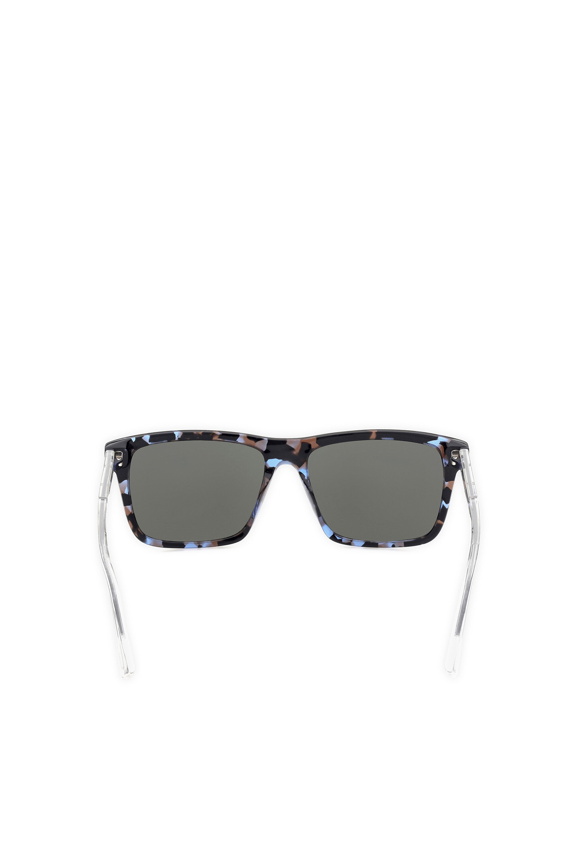 Diesel - DL0349, Man's Easy to wear sunglasses with crystal injected temples in Black/Blue - 3