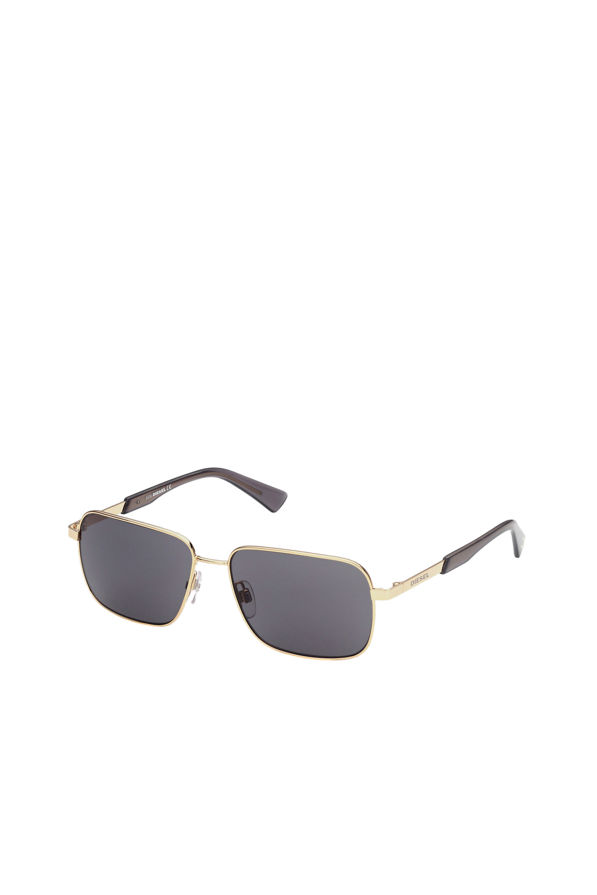 Diesel - DL0354, Gafas de sol rectangulares de metal Hombre in Negro - 2