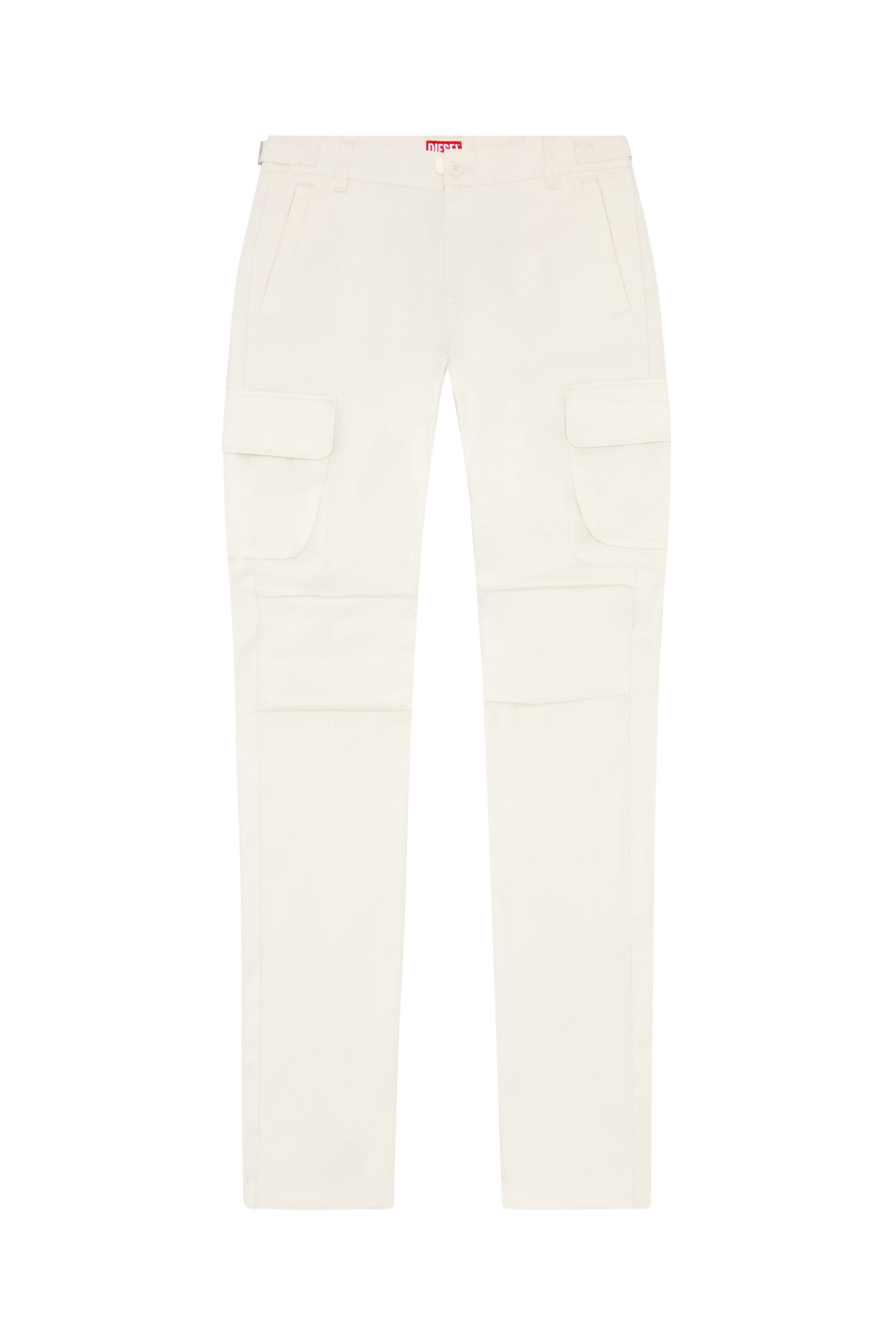 Men's Twill cargo pants in organic cotton | White | Diesel