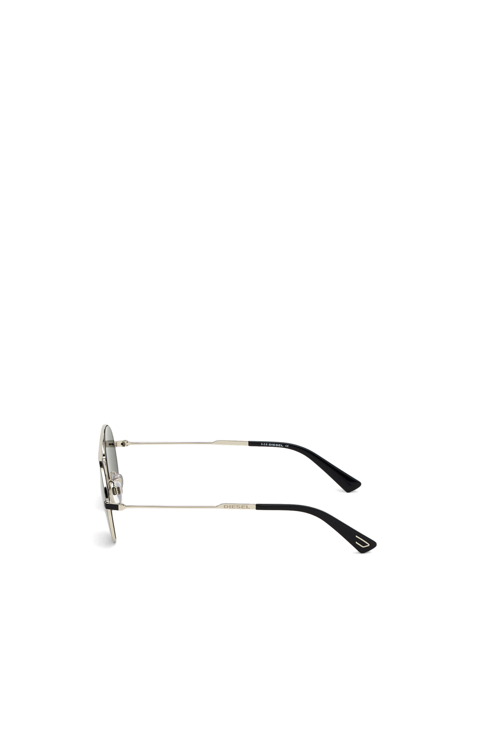 Diesel - DL0301, Unisex's Sunglasses in metal in Black/Gold - 4