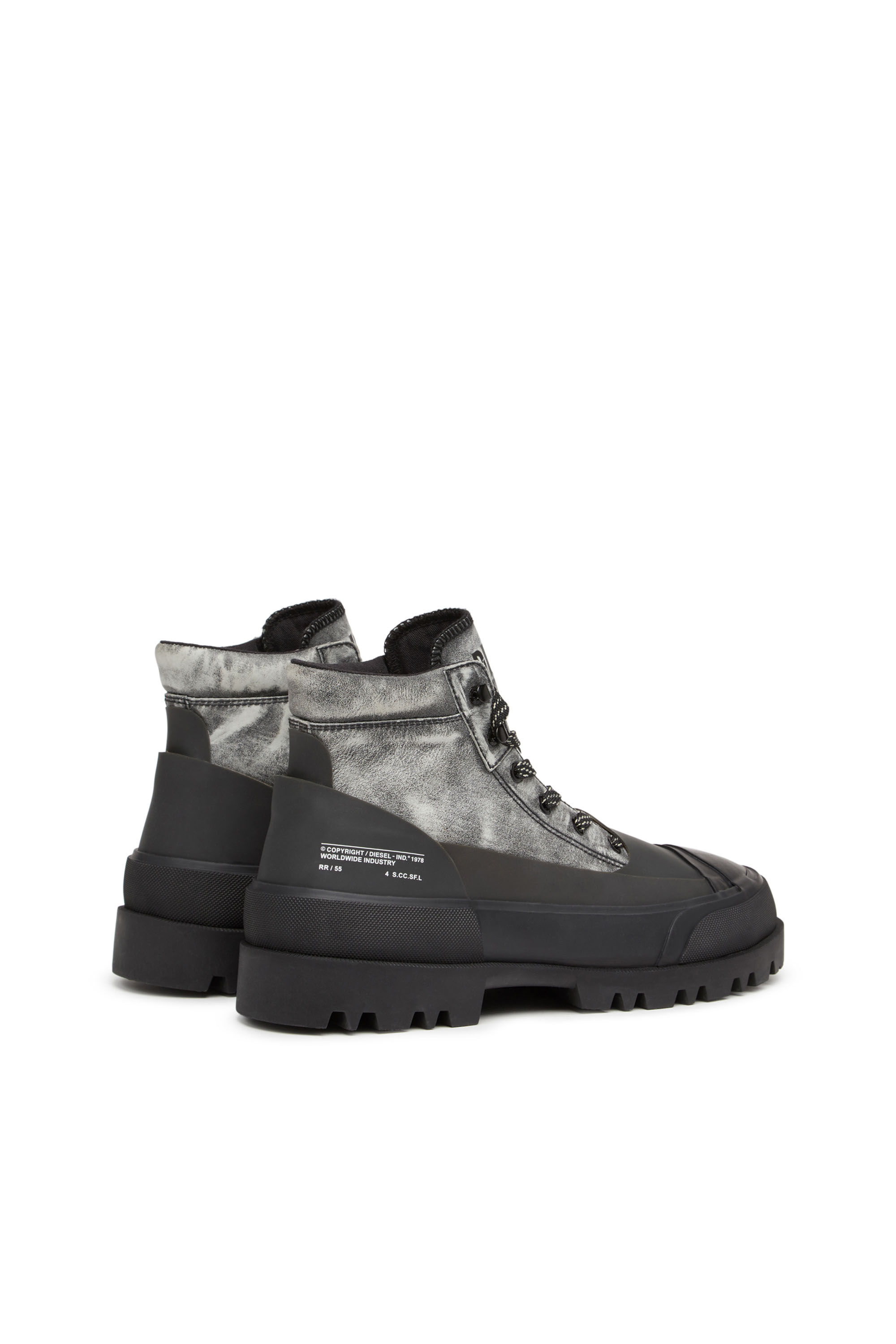 Women's D-Hiko BT X - Treated leather boots with rubber overlay