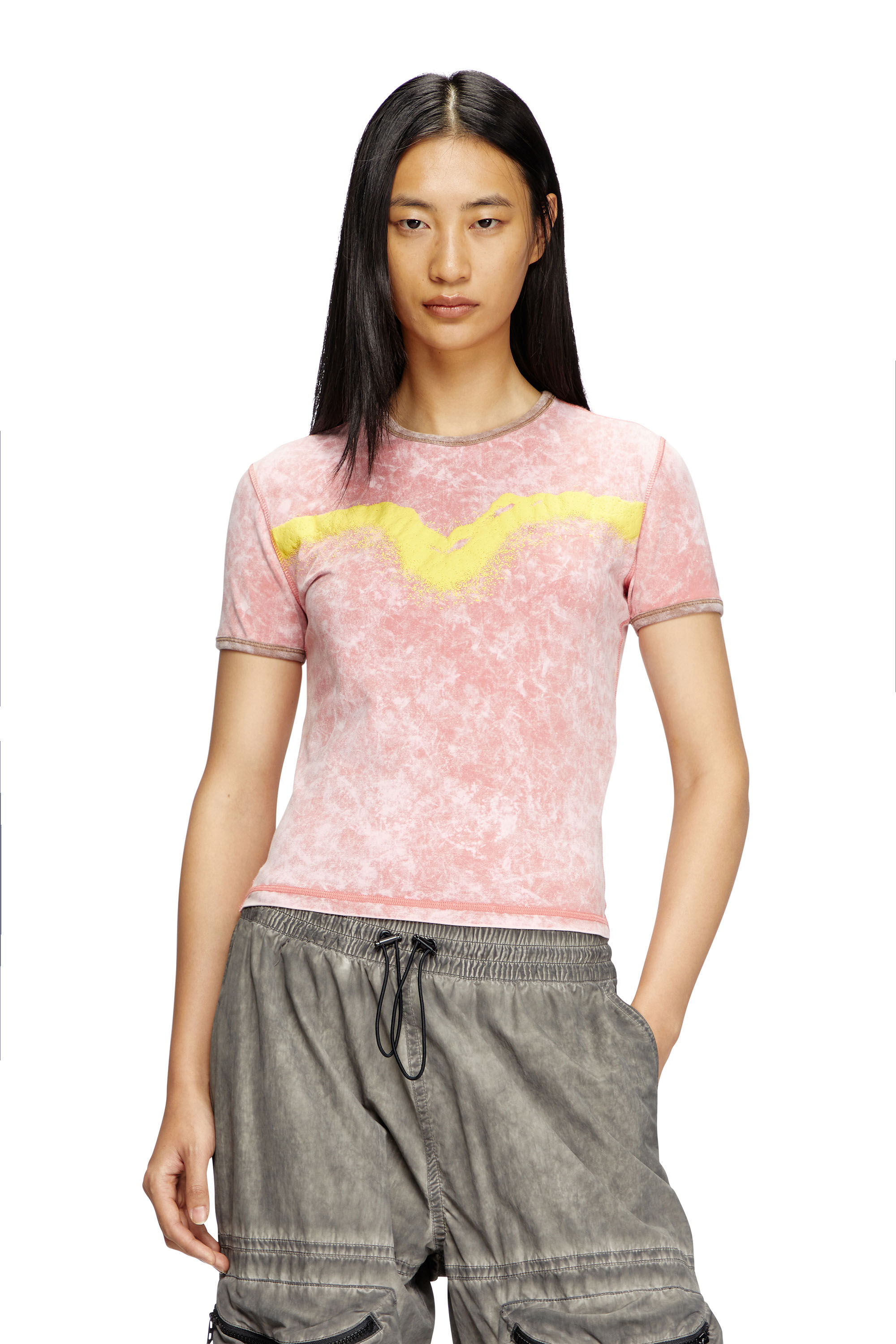 DIESEL(ディーゼル) Heart one point T-shirt ハート ワン