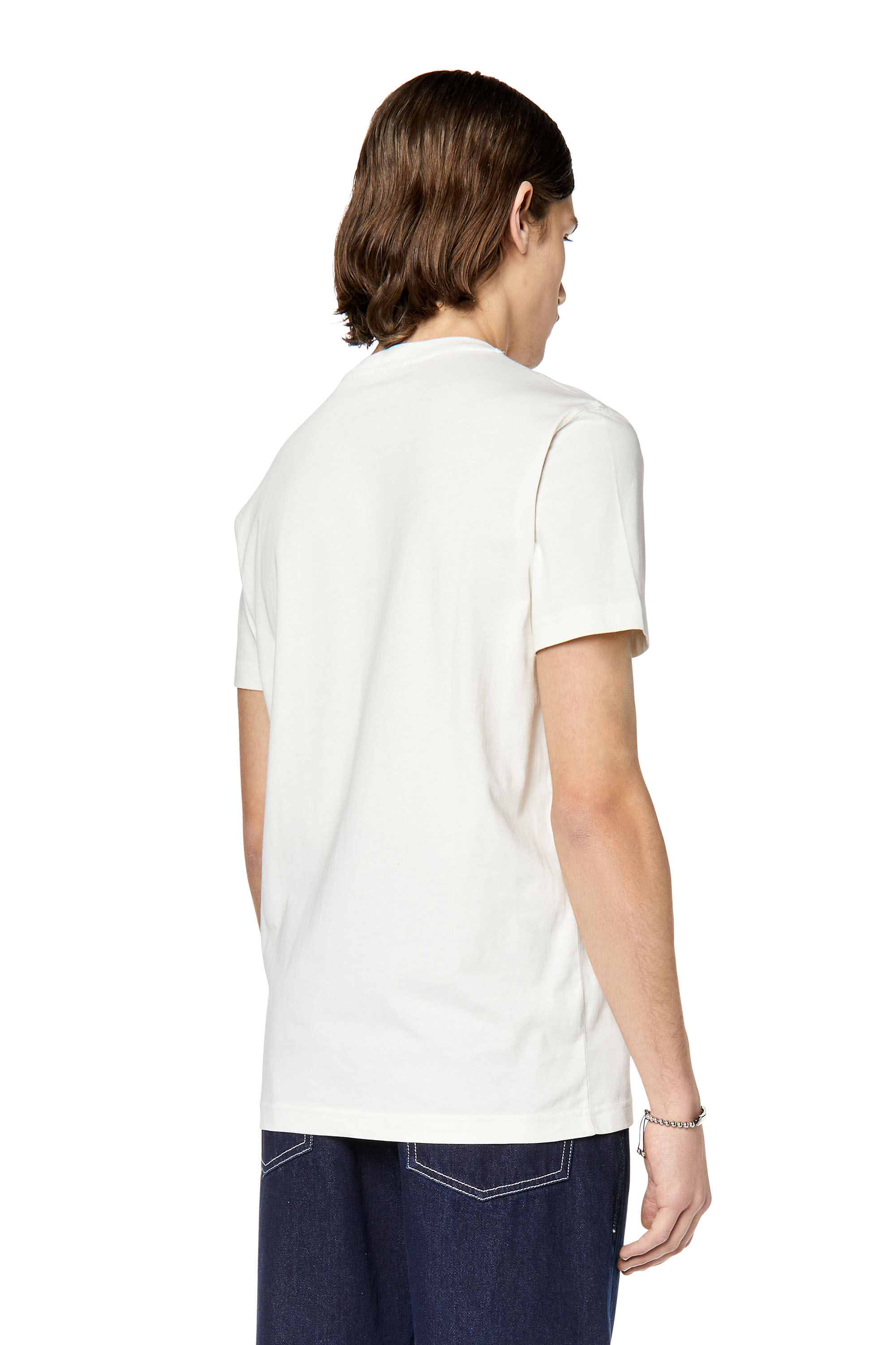 Diesel - T-DIEGOR-G8, Man's T-shirt with Diesel store photo print in White - 5