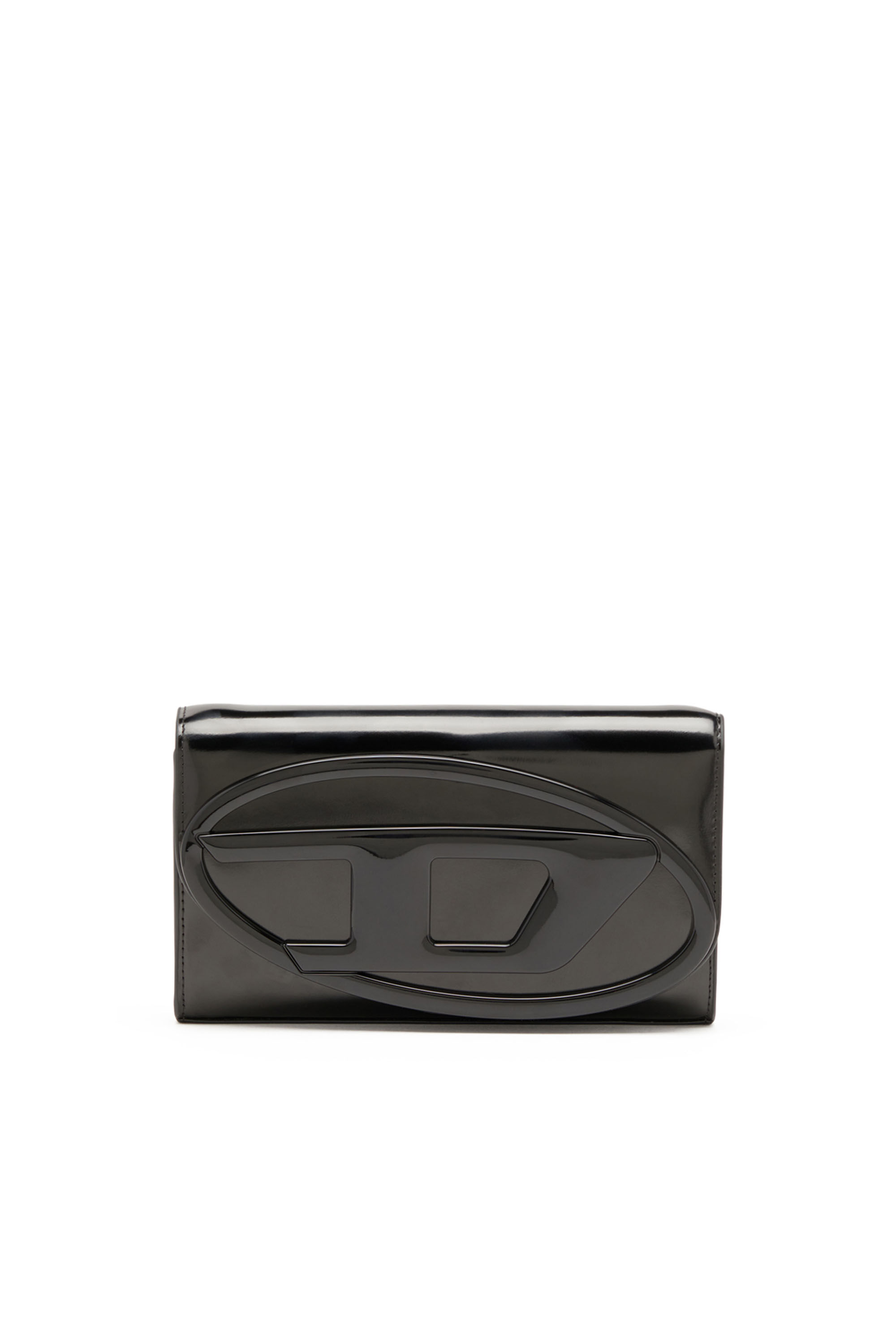 Women's Wallet bag in mirrored leather | Black | Diesel