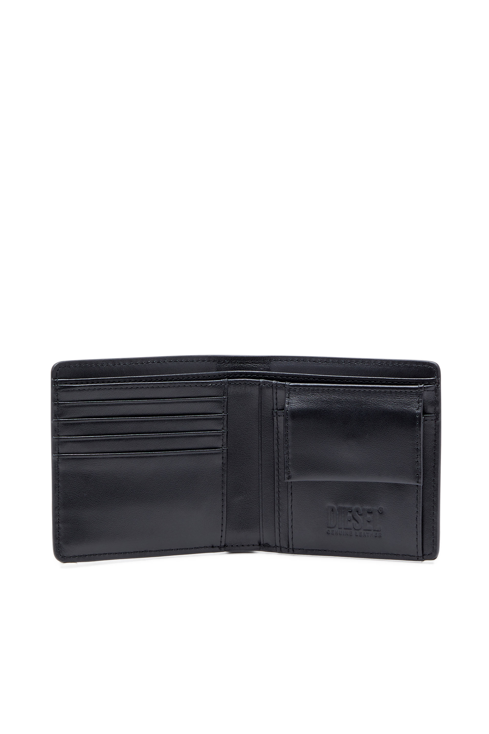 BI-FOLD COIN S Man: Bi-fold wallet in textured leather | Diesel