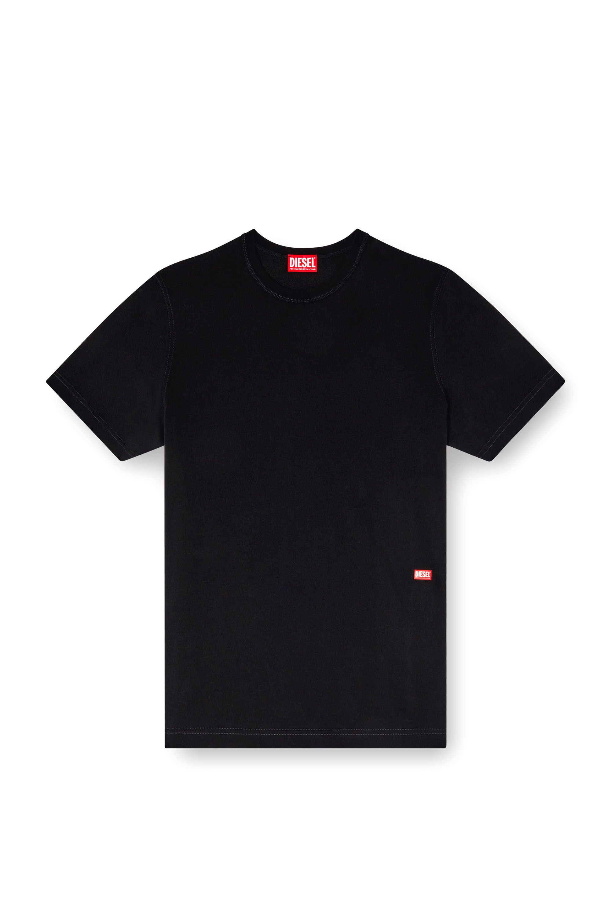 Diesel - T-ADJUST-SLITS-R13, Man's T-shirt with runway set print in Black - 2