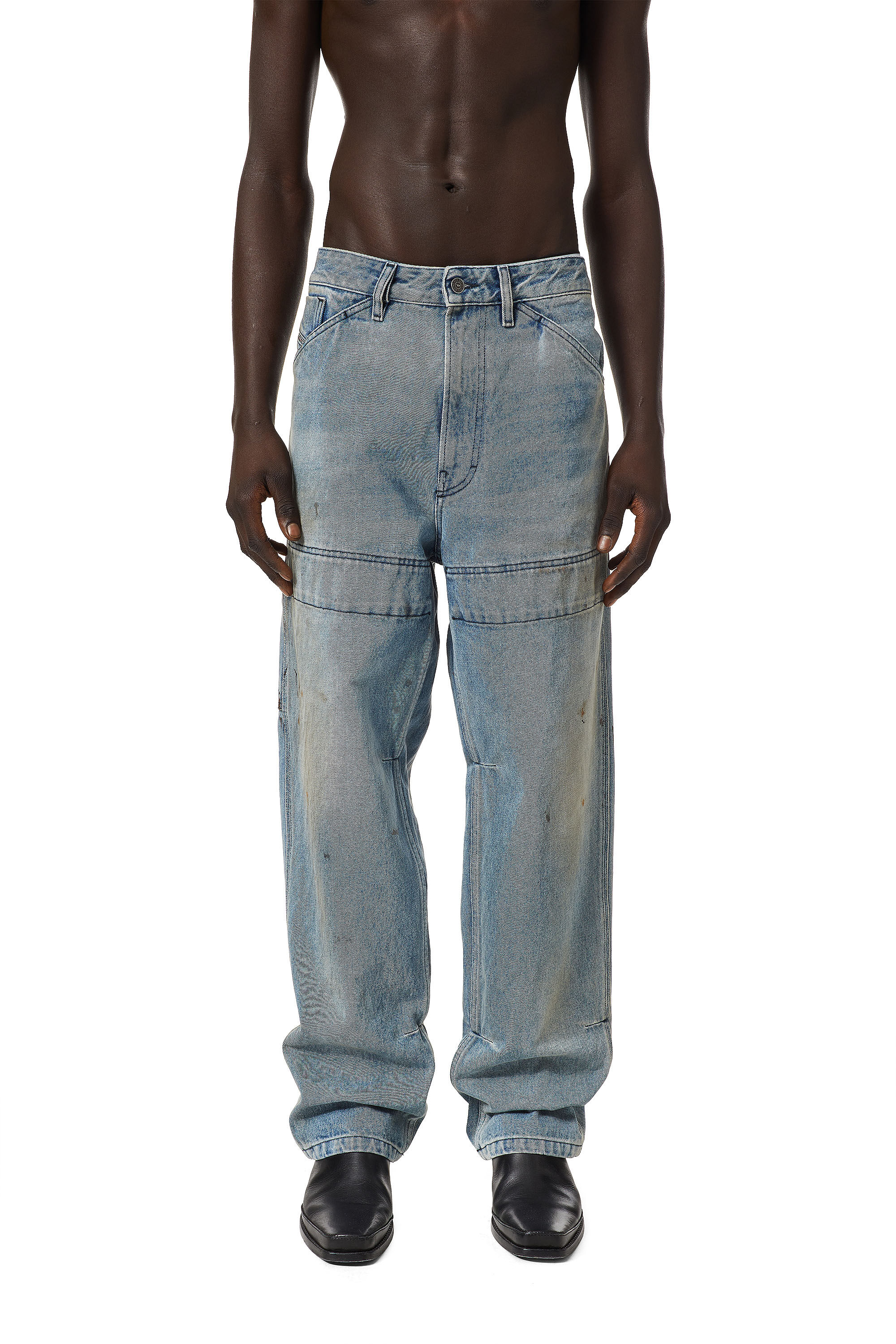 Diesel - D-Franky 0EHAS Straight Jeans, Azul Claro - Image 7