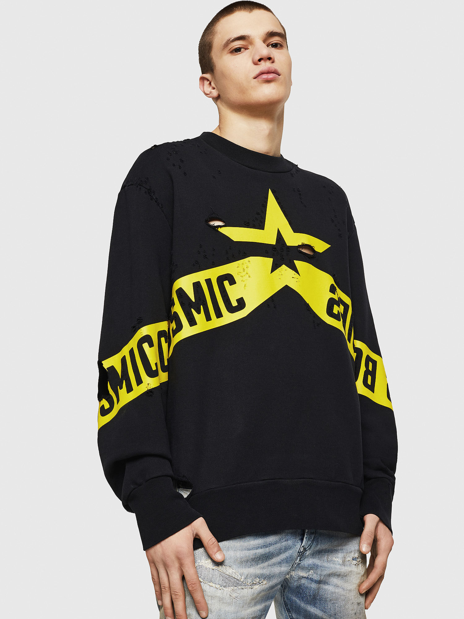 Diesel outlet star sweatshirt