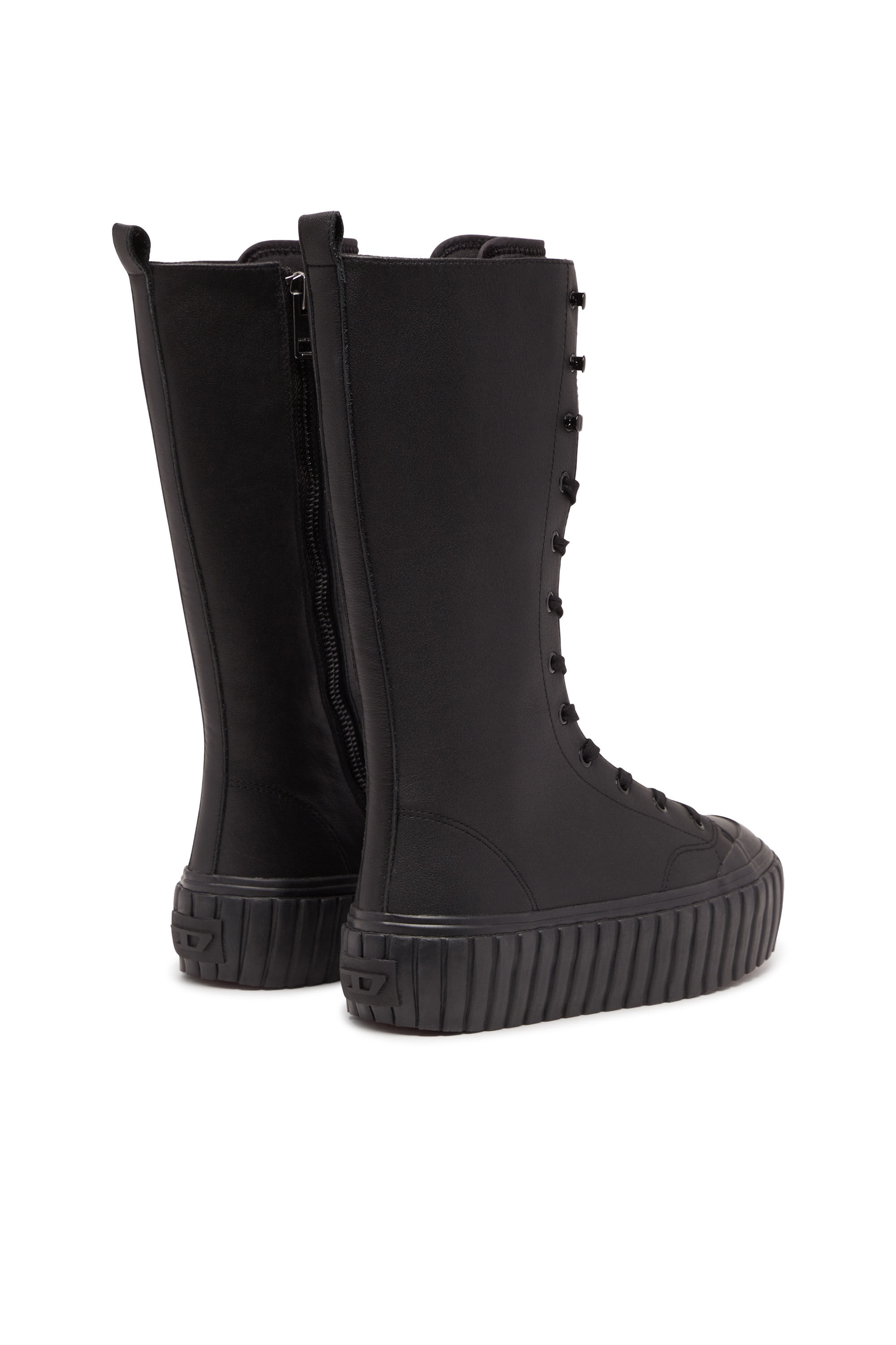 Women's S-Hanami BT W - Leather lace-up boots with flatform