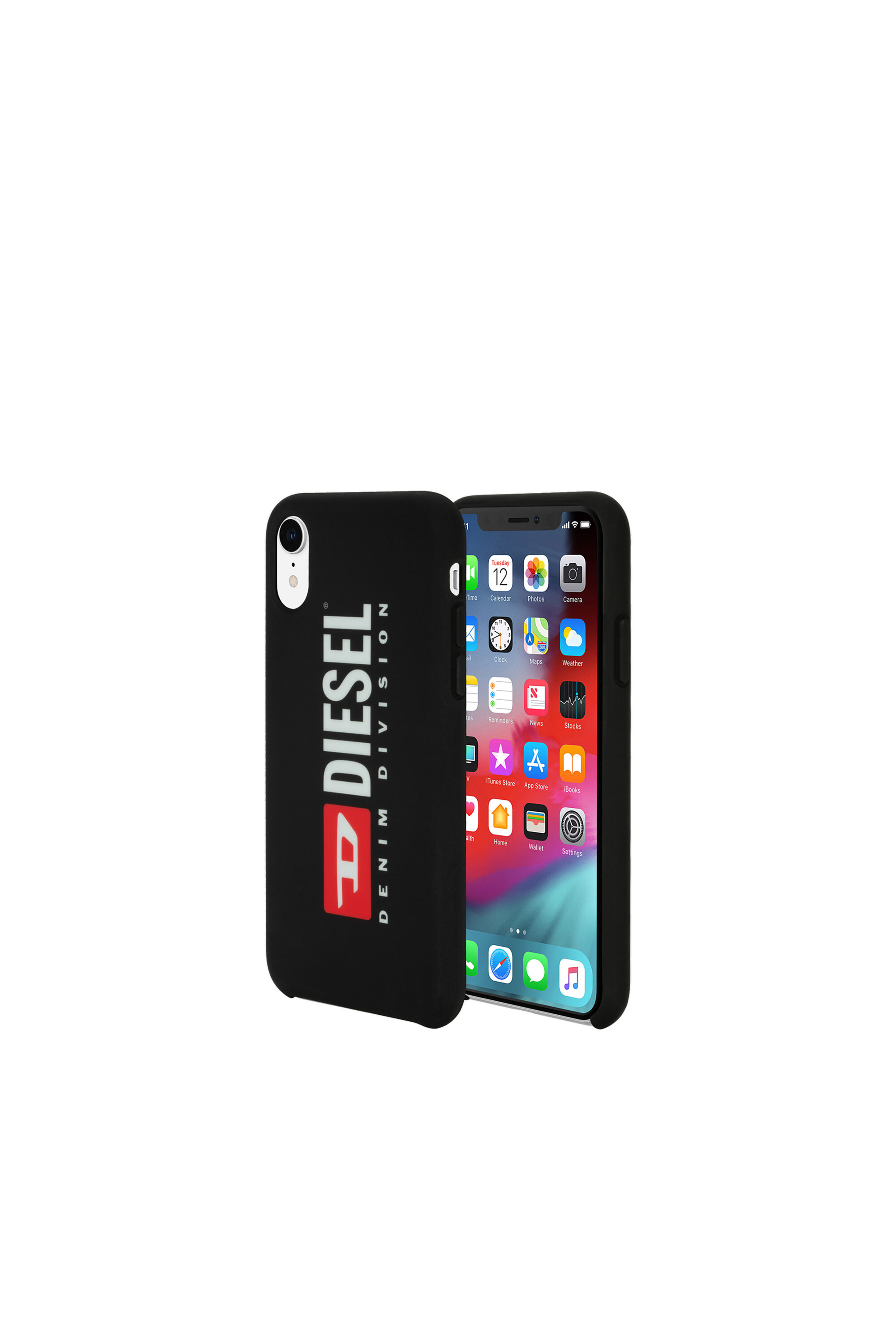 手数料安い case, black logo touch Soft iPhone Diesel | XR iPhoneケース