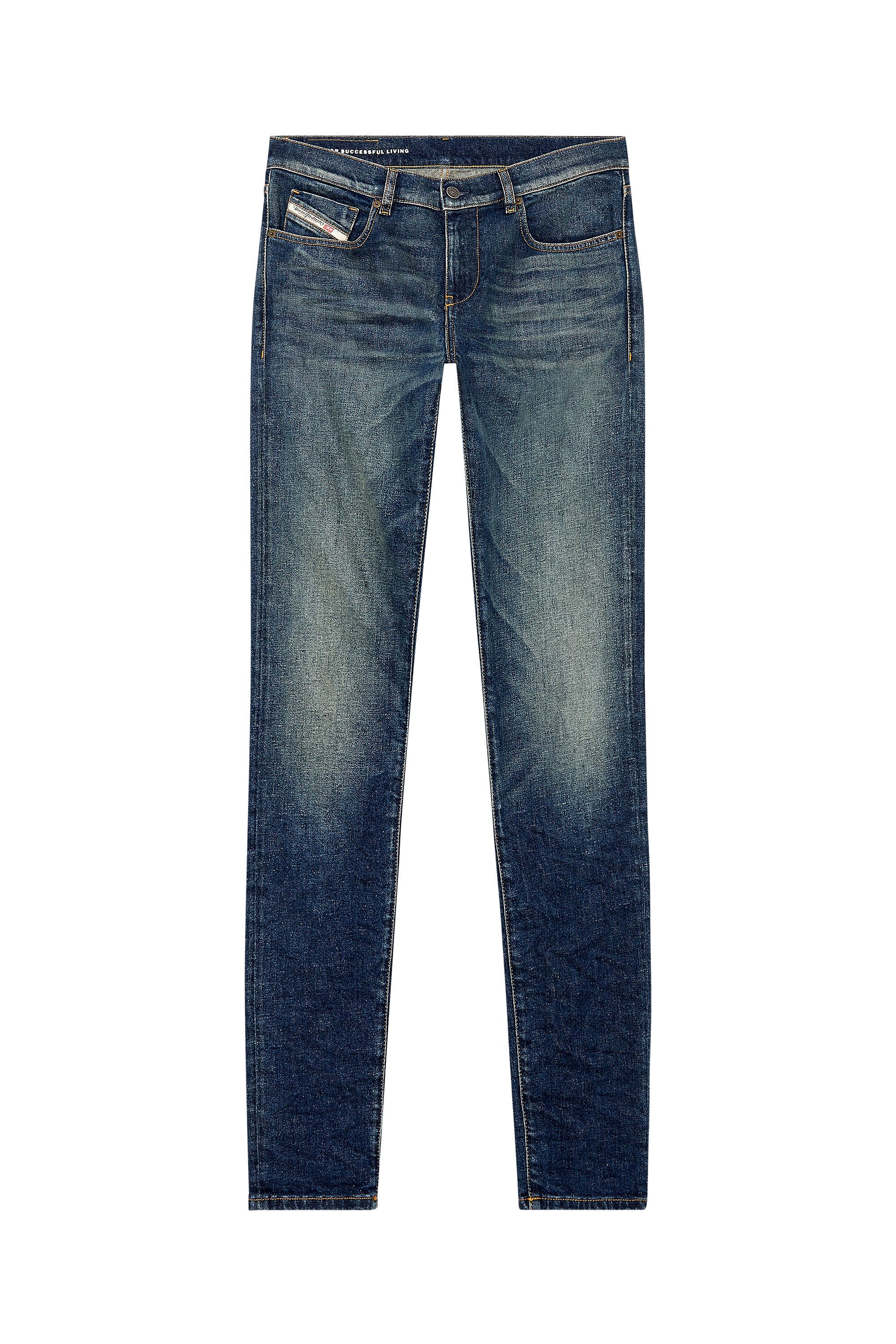 Diesel - Slim Jeans 2019 D-Strukt 09H49, Azul Oscuro - Image 2