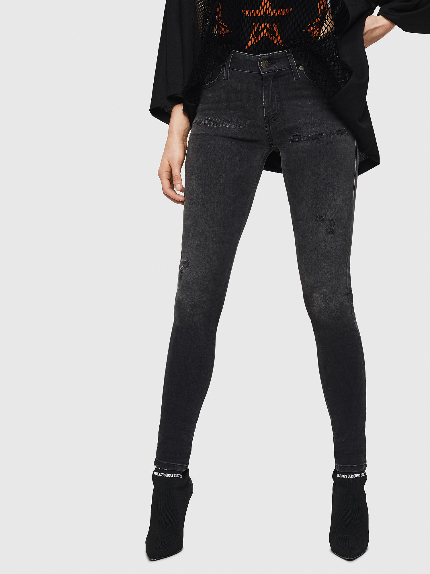 grey super skinny jeans womens