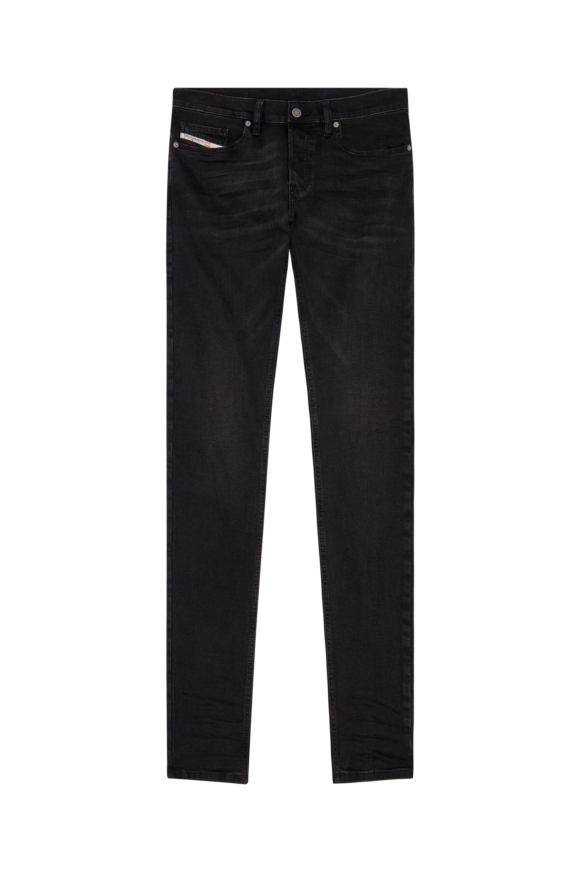Diesel - D-Luster 0IHAU Slim Jeans, Negro/Gris oscuro - Image 2