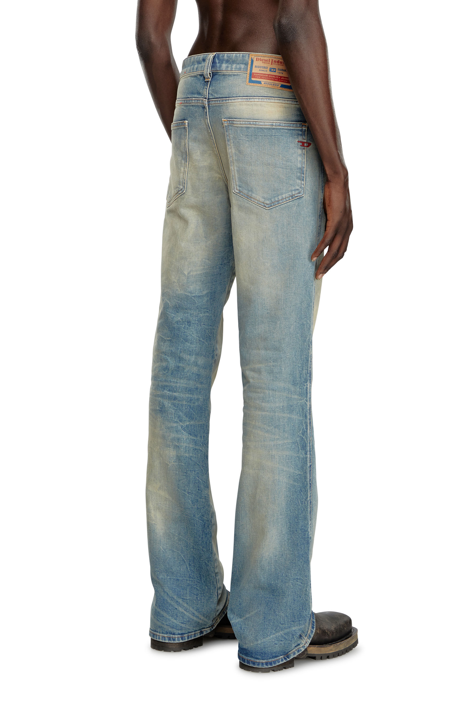 【U LAN】Baron Brushed Bootcut Pants Men's Bootcut Jeans | Medium blue | Diesel 1998 D-Buck