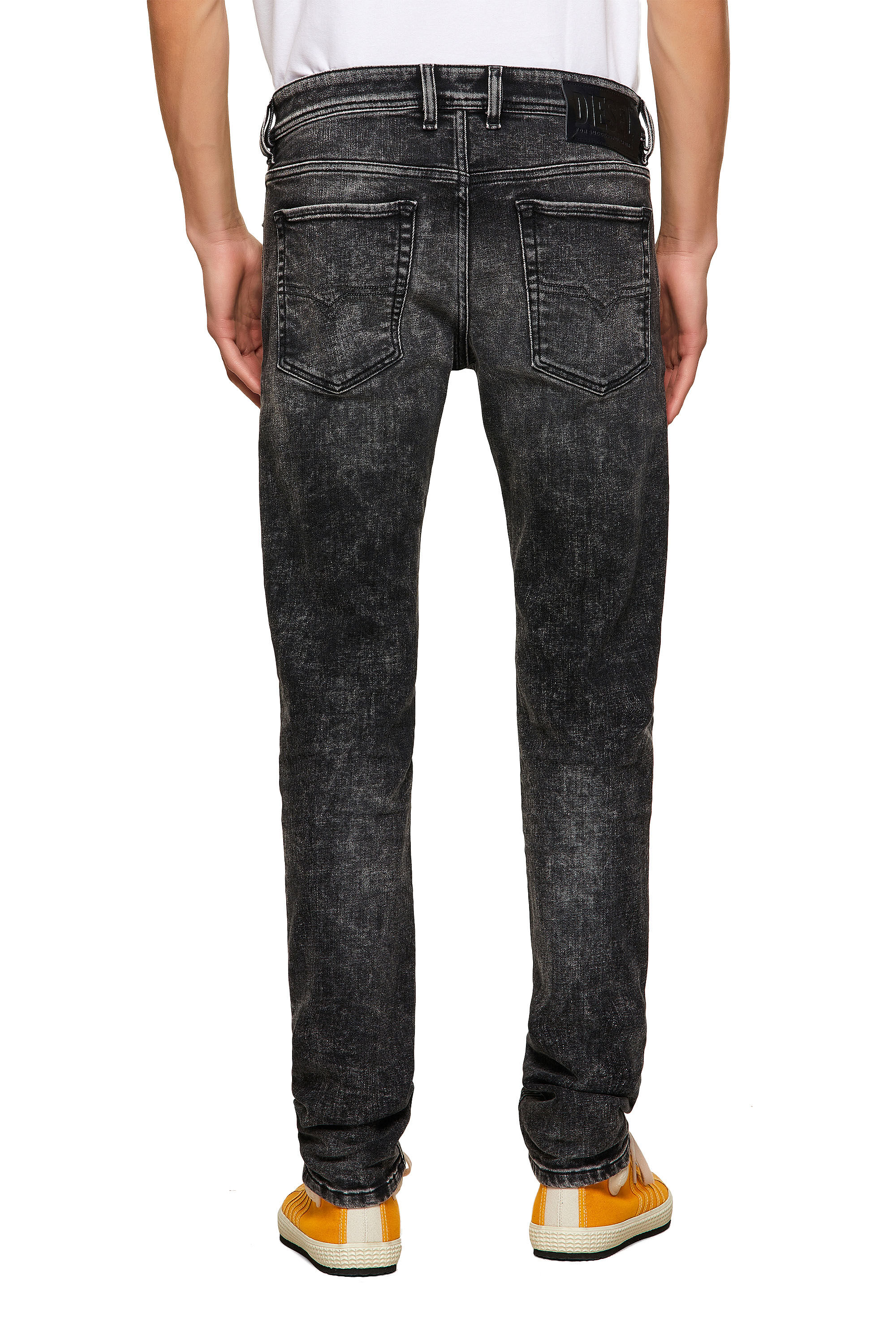 Diesel - Sleenker Skinny Jeans 09A17, Black/Dark Grey - Image 4