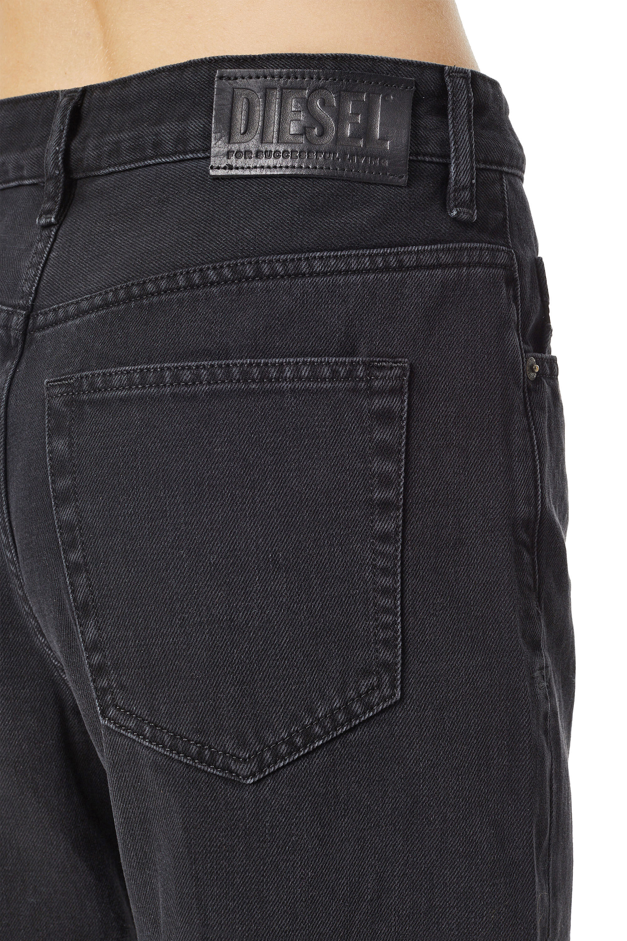 Diesel - D-Reggy Straight Jeans 009RL, Black/Dark Grey - Image 6