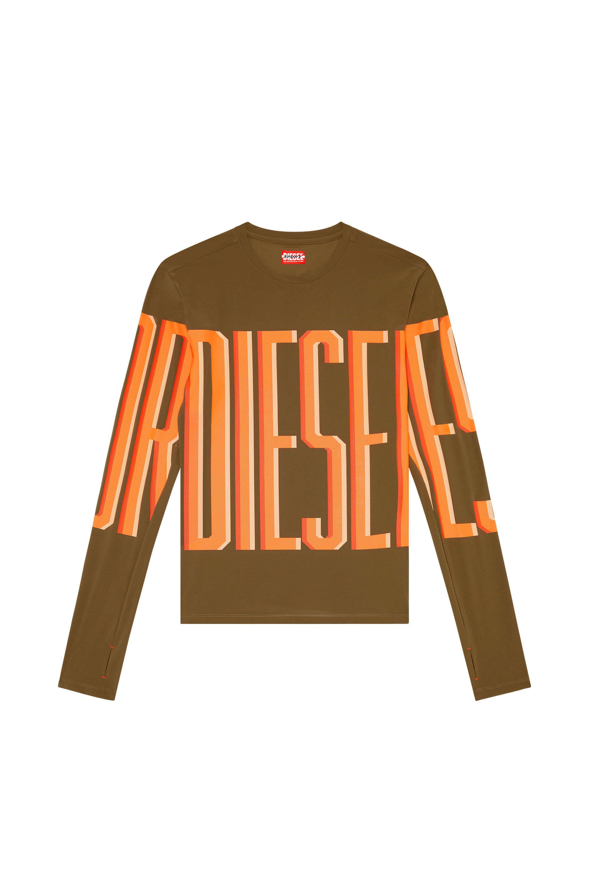 AMTEE-LAUREN-WT17 Man: Long-sleeve T-shirt with lettering | Diesel