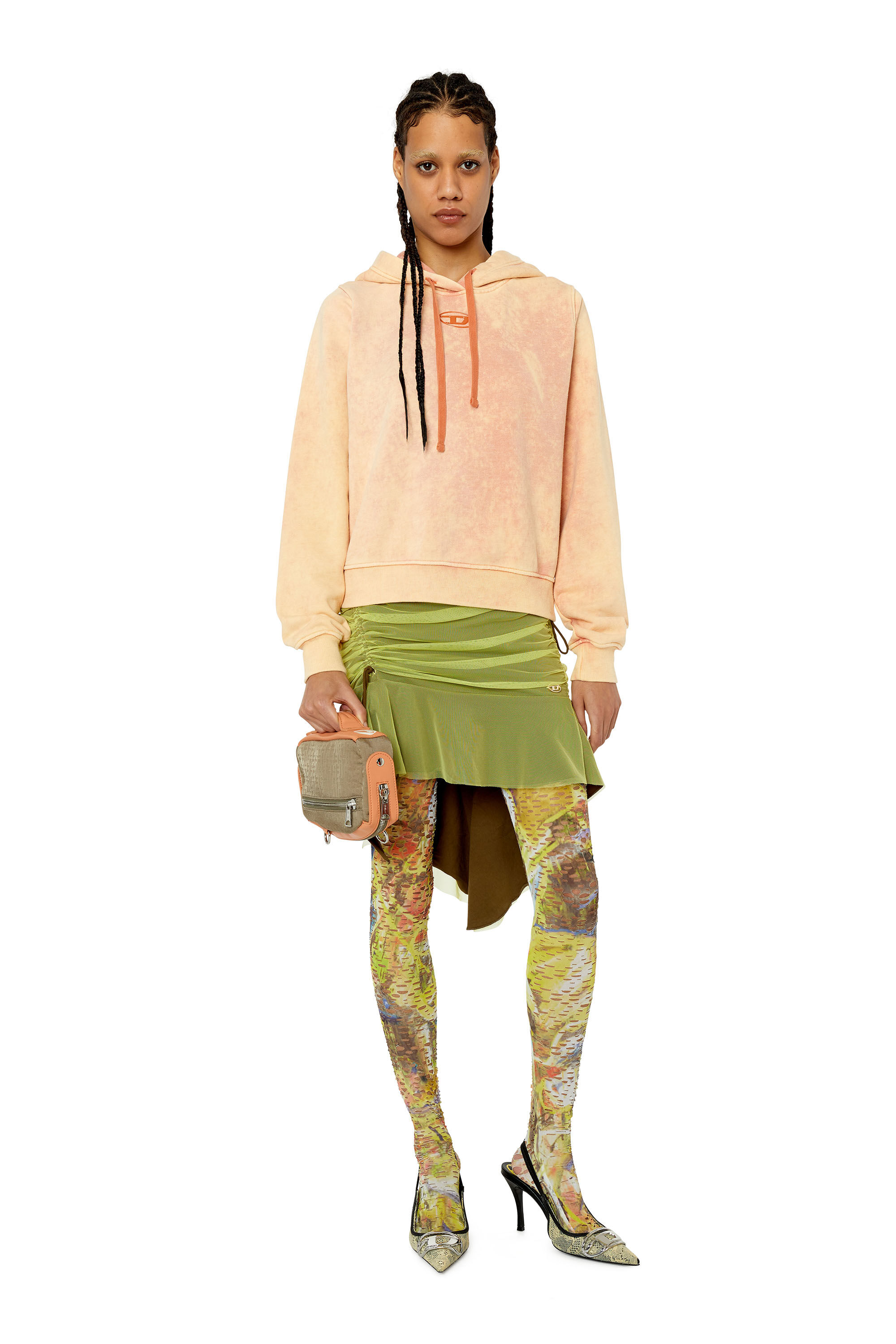 Diesel - F-REGGY-HOOD-G2, Naranja - Image 1
