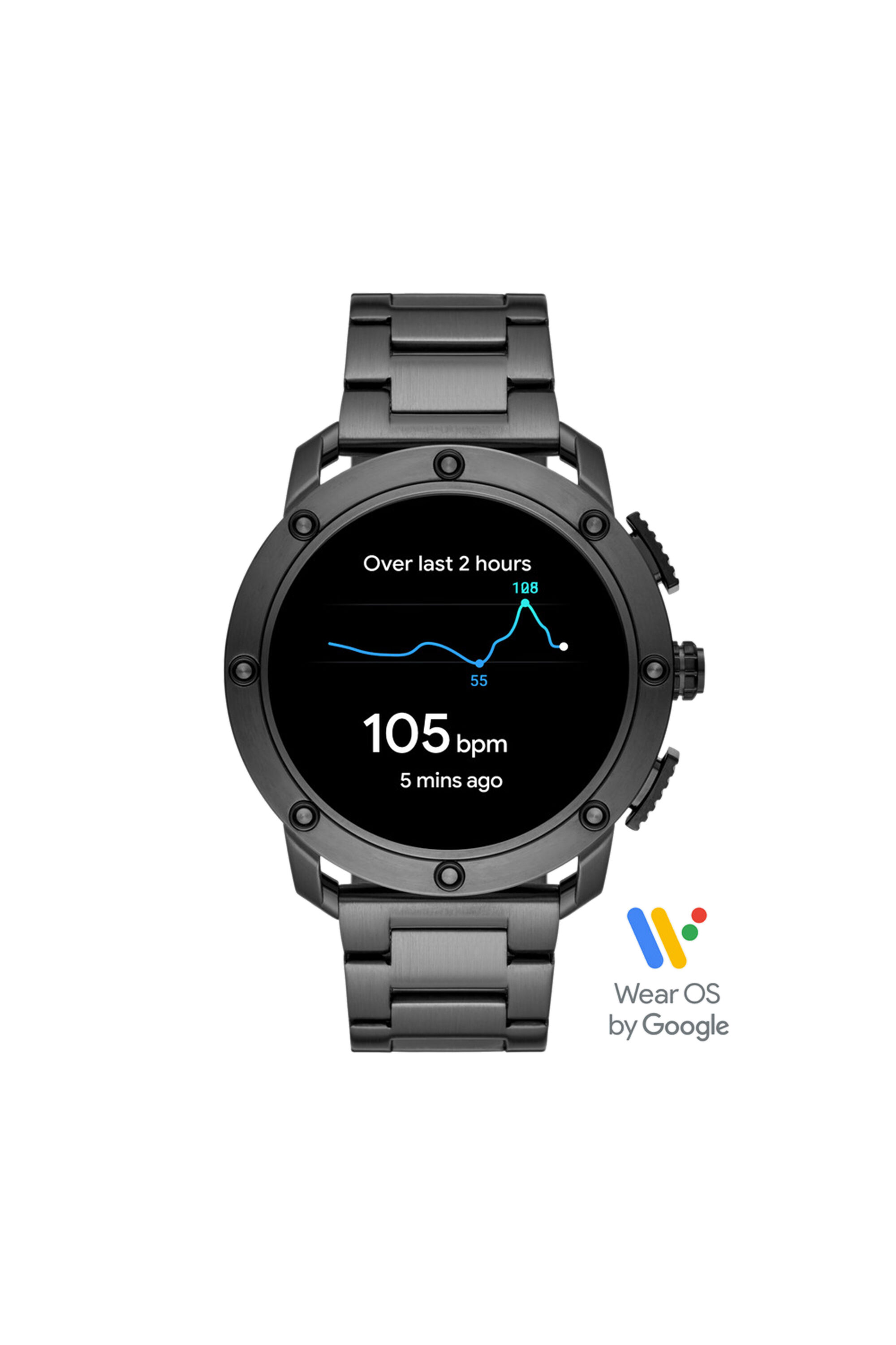 Diesel - DT2017, Man's Axial Smartwatch - Gunmetal-Tone Stainless Steel in Dark grey - 6