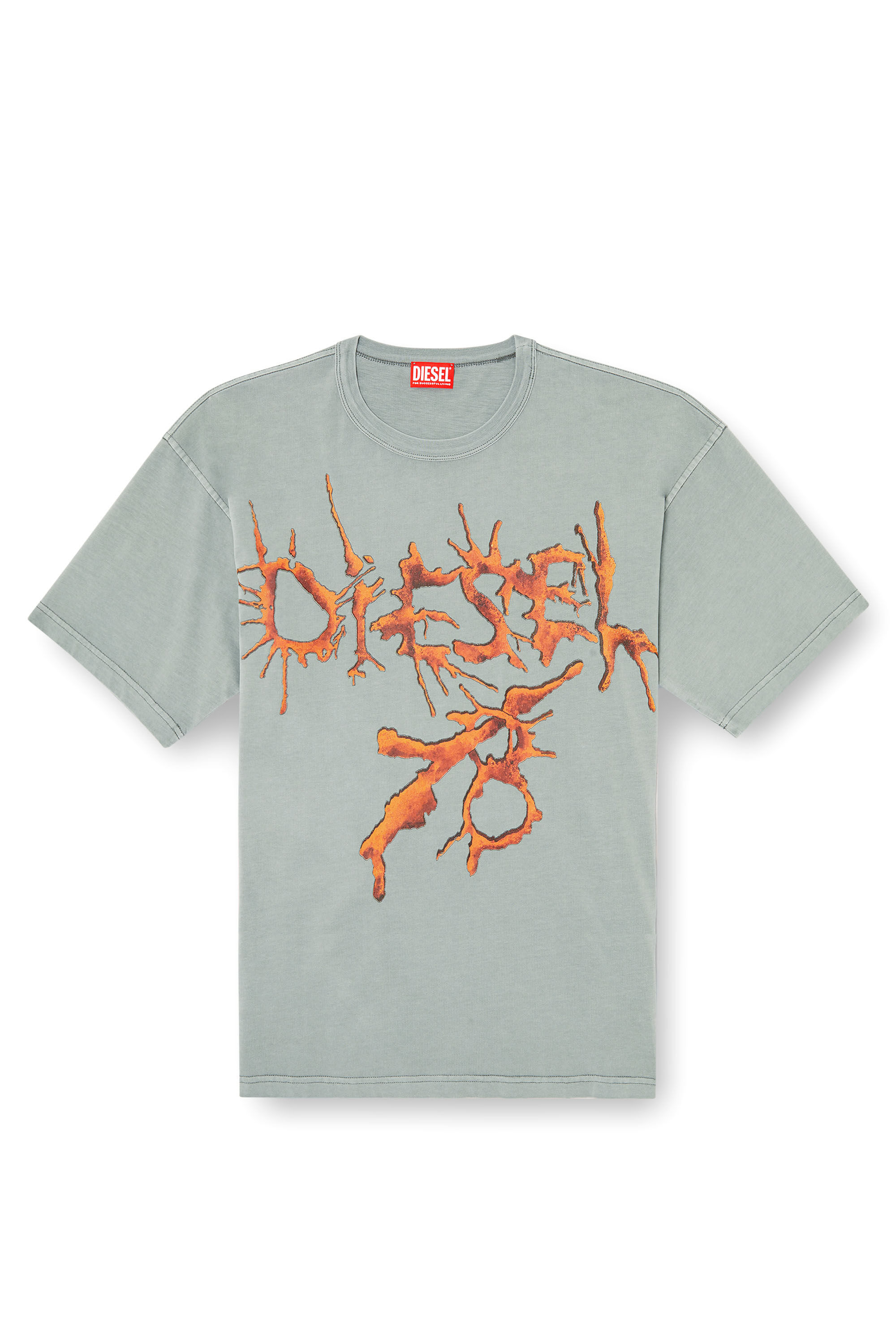 Women's T-shirt with small Oval D | Black | Diesel