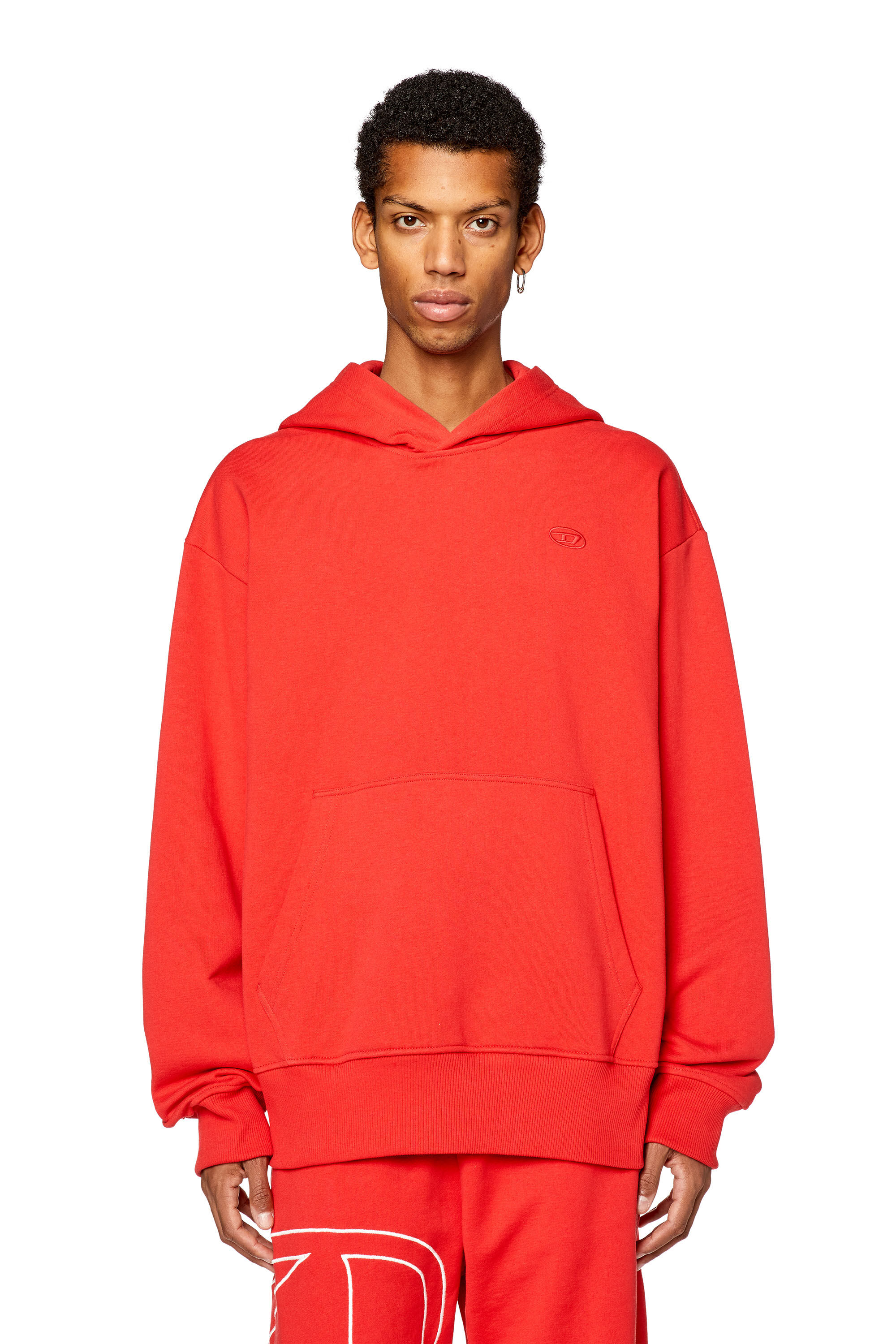 Diesel red hoodie deals