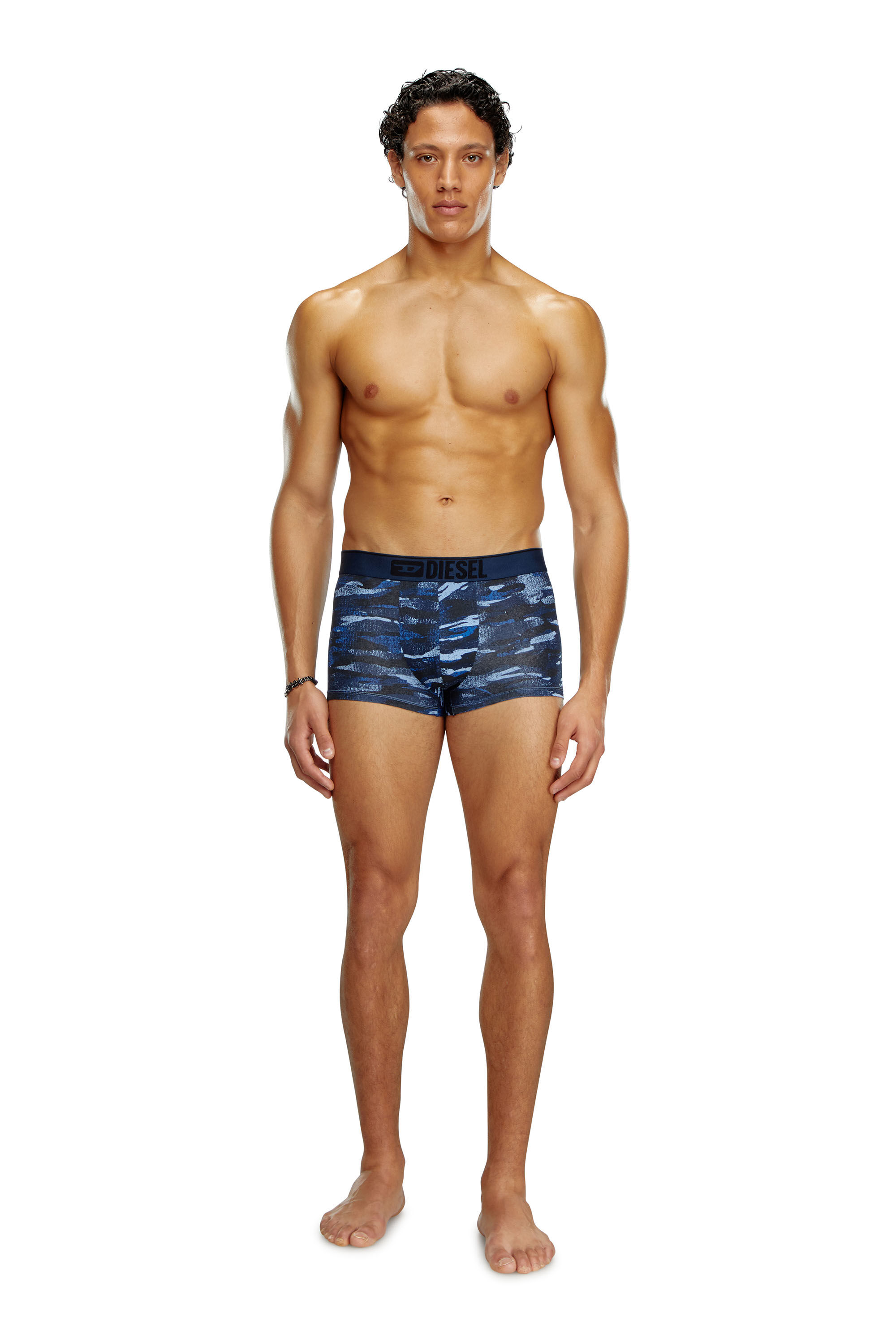 Diesel - UMBX-DAMIEN, Man's Boxer briefs with camo print in Blue - 2
