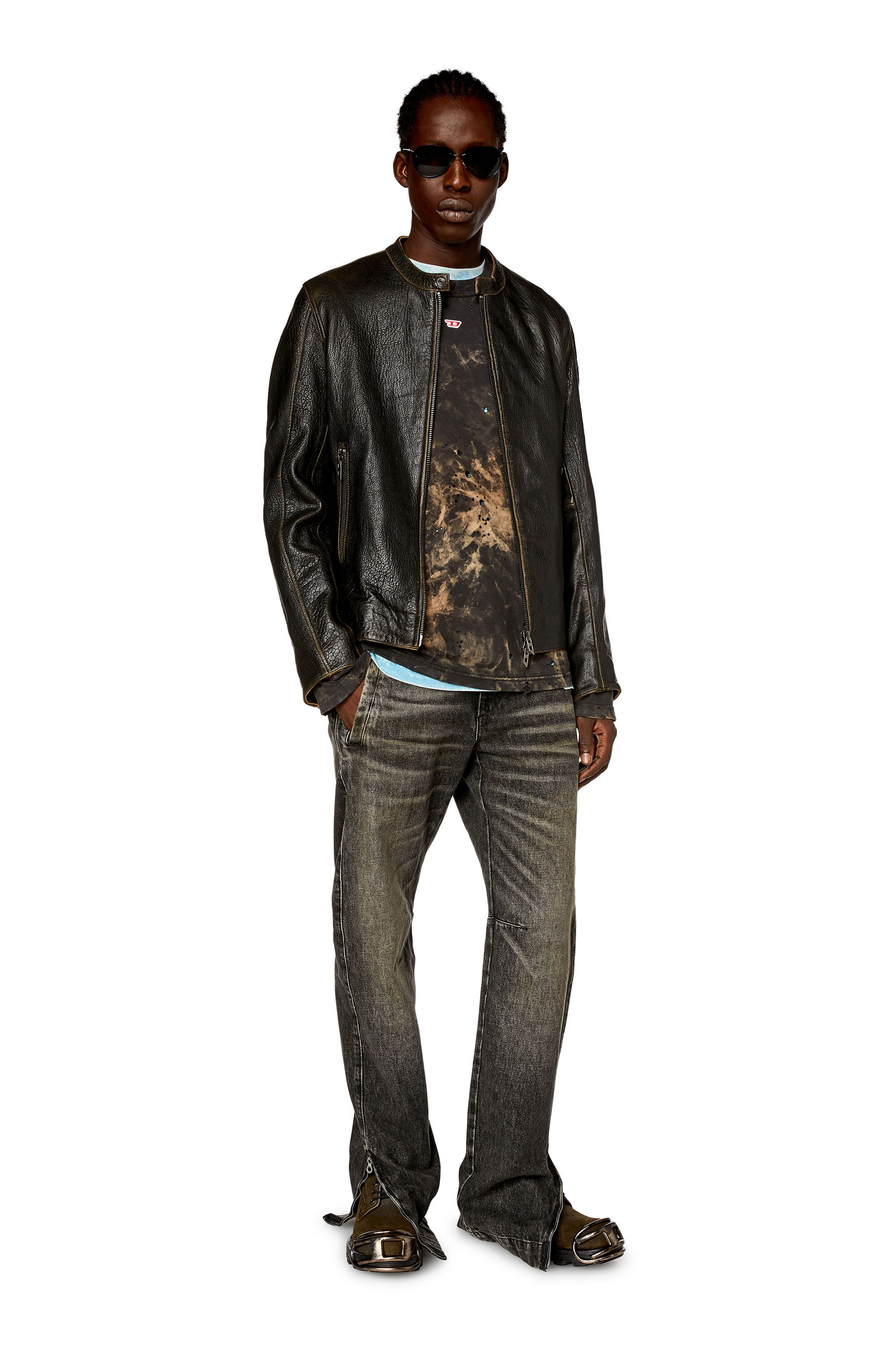 Men's Regular Jeans | Black/Dark grey | Diesel D-Gene
