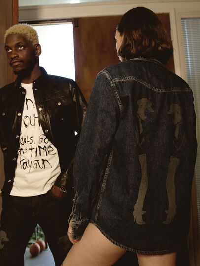 US-D-EAST-P, Medium Blue Diesel - US-D-EAST-P, Medium Blue - Denim Shirts - Image 4