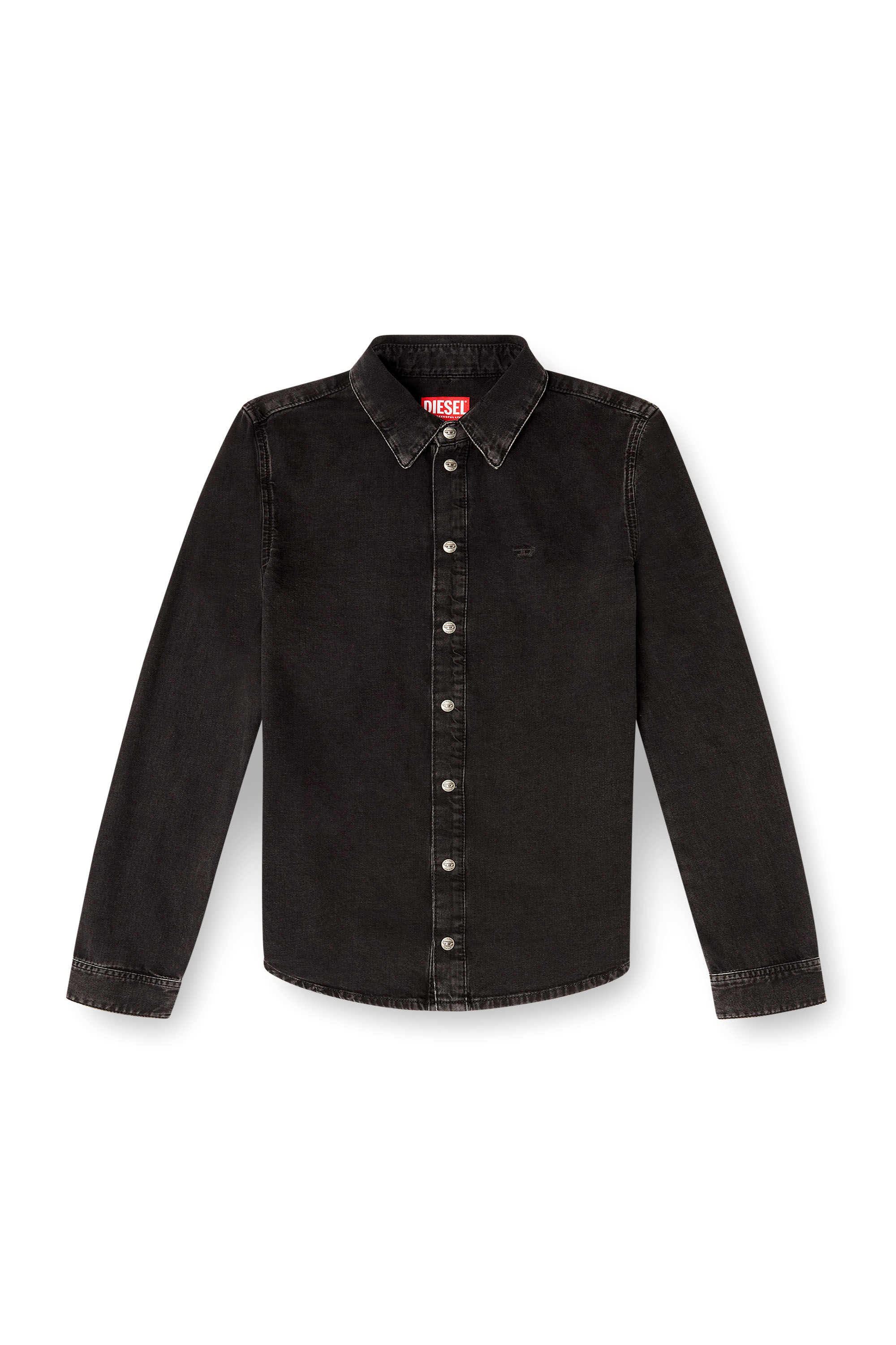 Diesel - DE-EAZY, Camisa de mezclilla con costuras contrastantes Mujer in ToBeDefined - 2