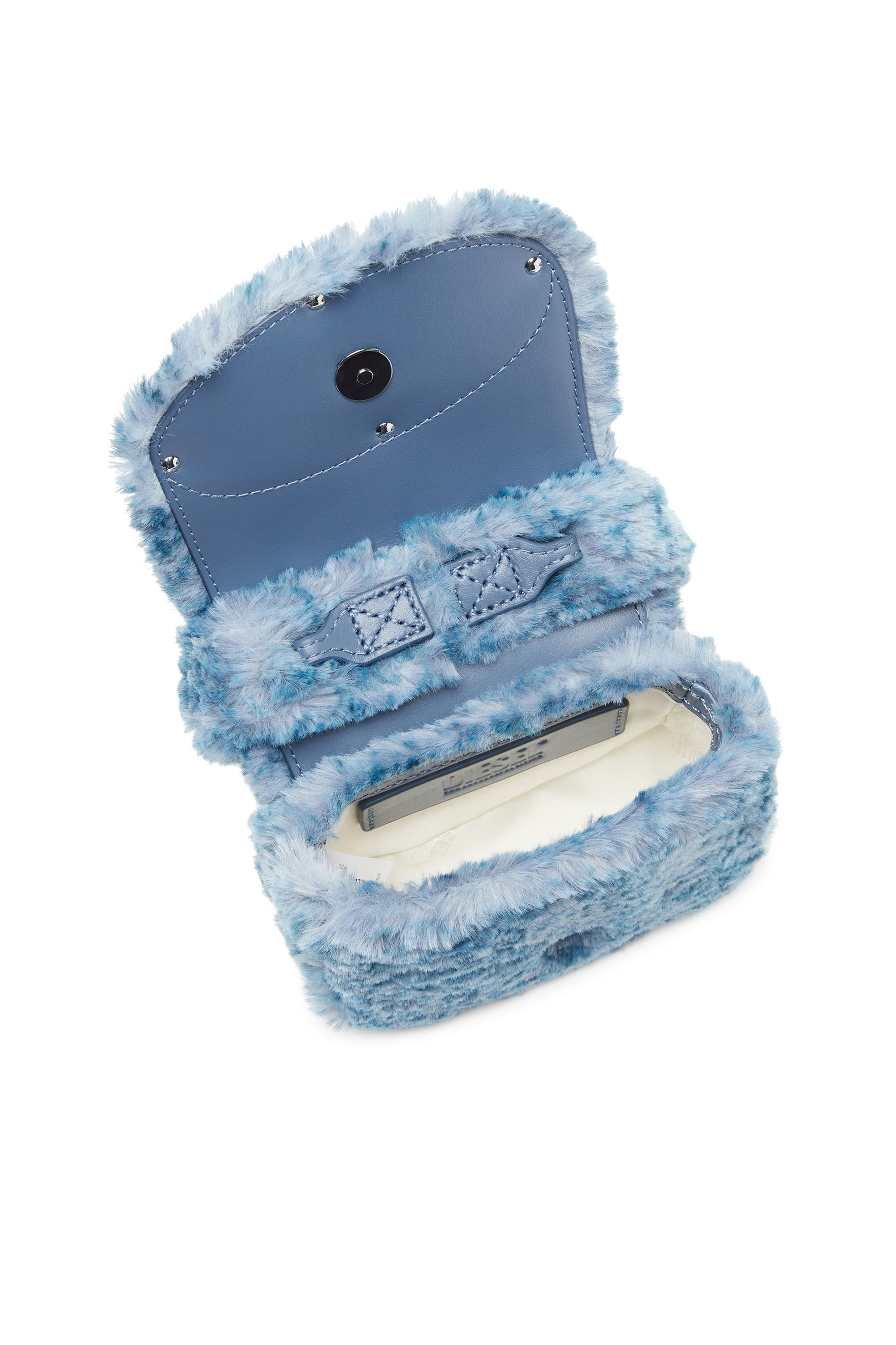 Women's 1DR Xs-Fluffy iconic mini bag | Blue | Diesel