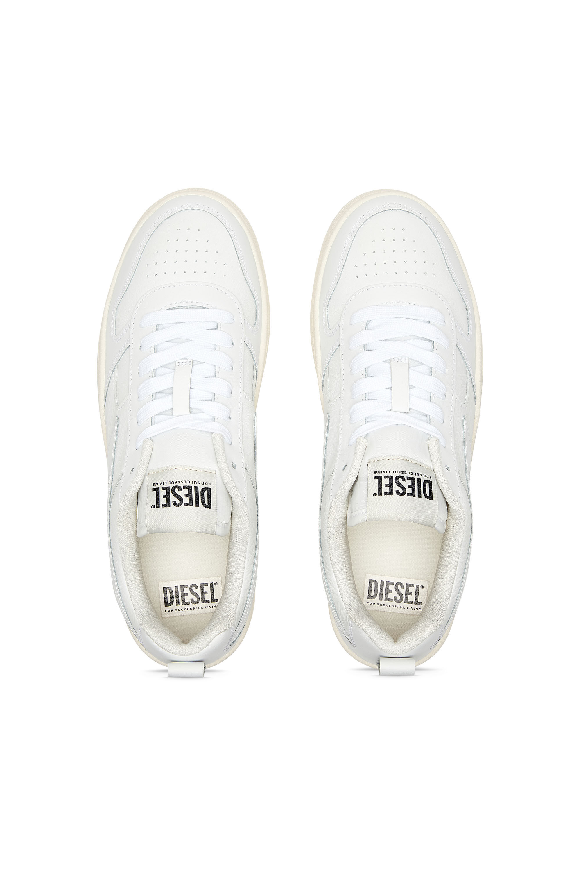 Diesel - S-UKIYO V2 LOW, Man's S-Ukiyo V2 Low - Low-top sneakers with D branding in White - 4