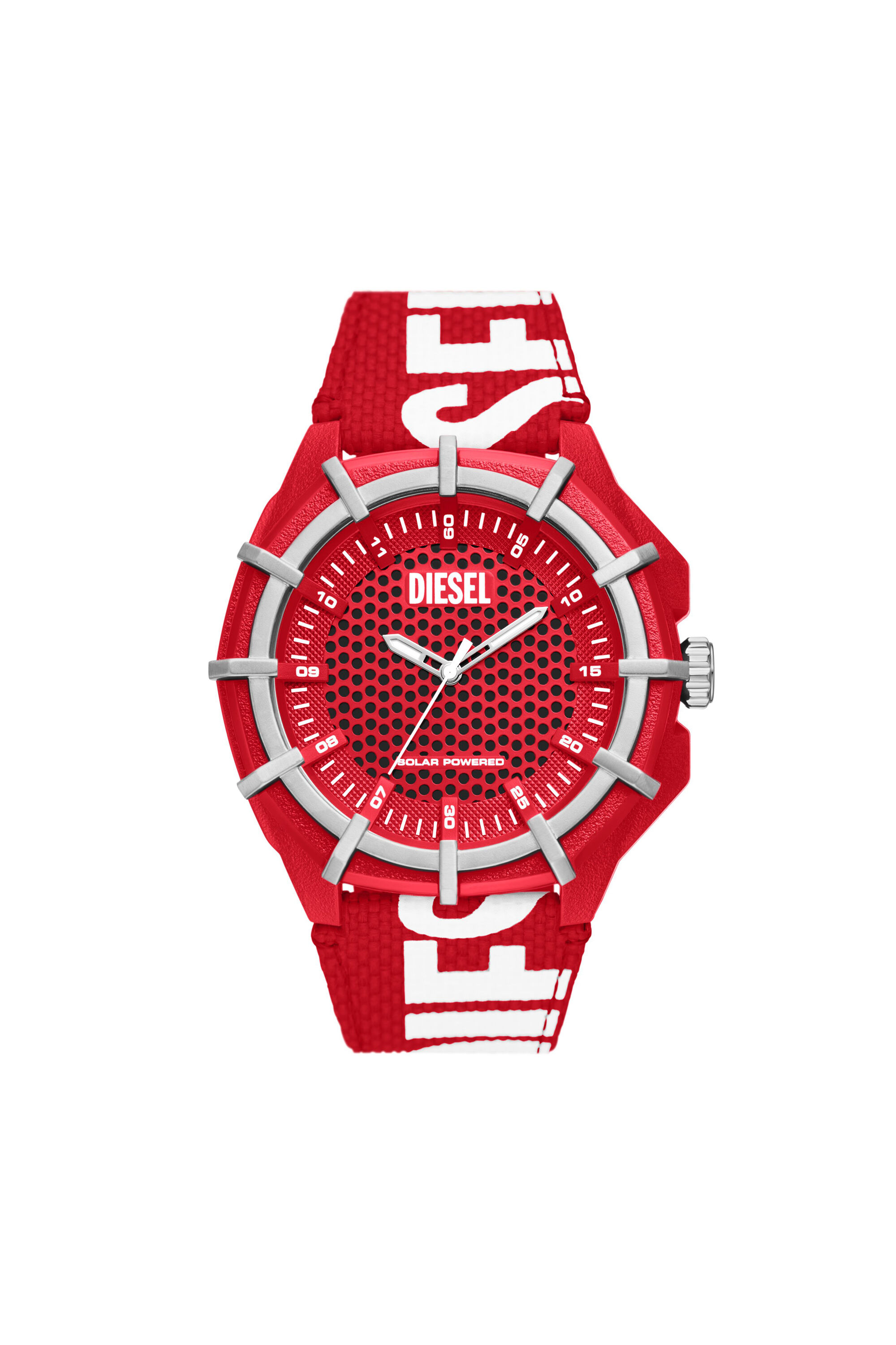 大人 可愛い 服  Solar Framed Men's Red Diesel | Red | watch ボディ・フェイスケア